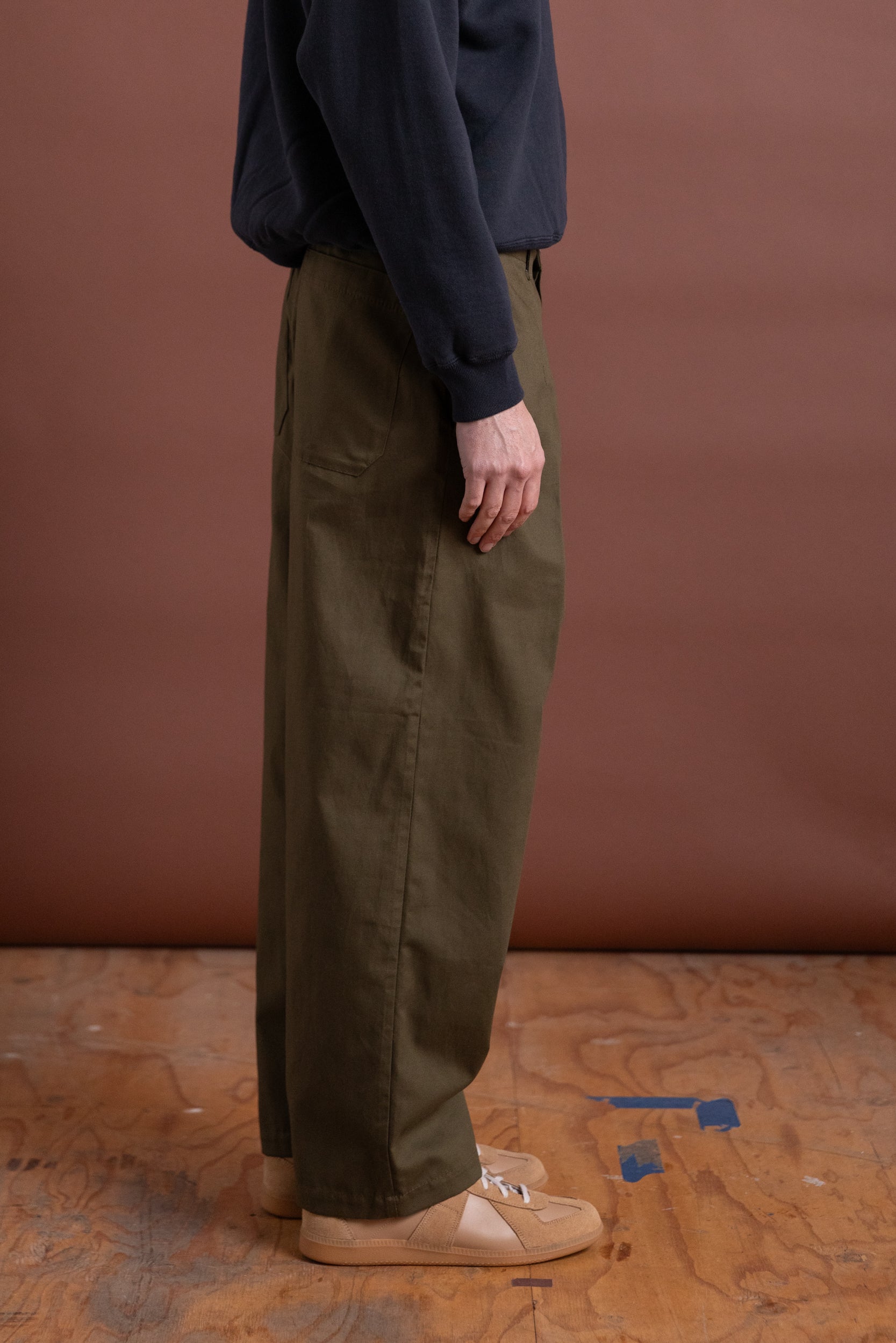 OLIVE TROUSER IN JAPANESE TWILL