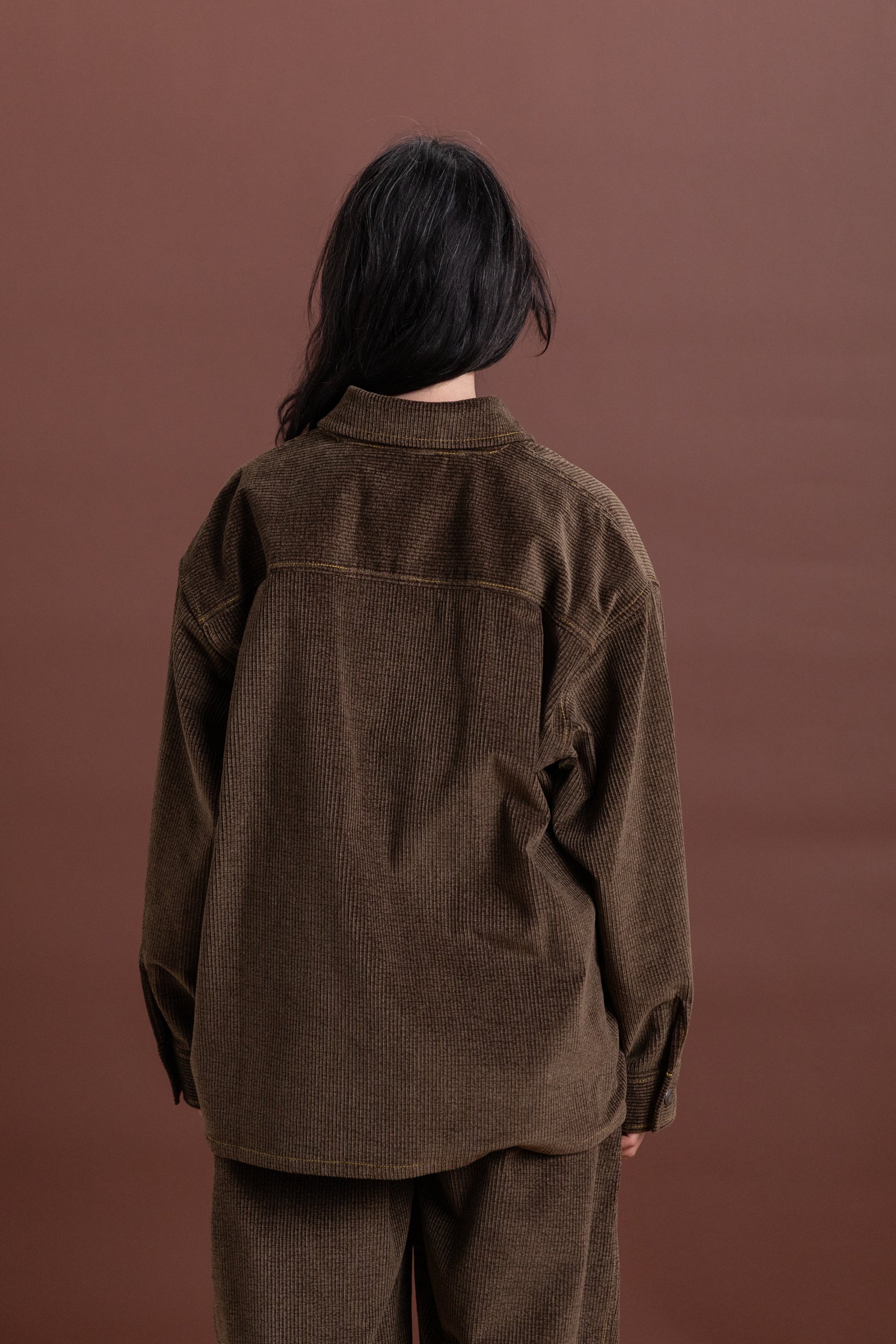 JAPANESE COTTON CORDUROY OVERSIZED SHIRT JACKET