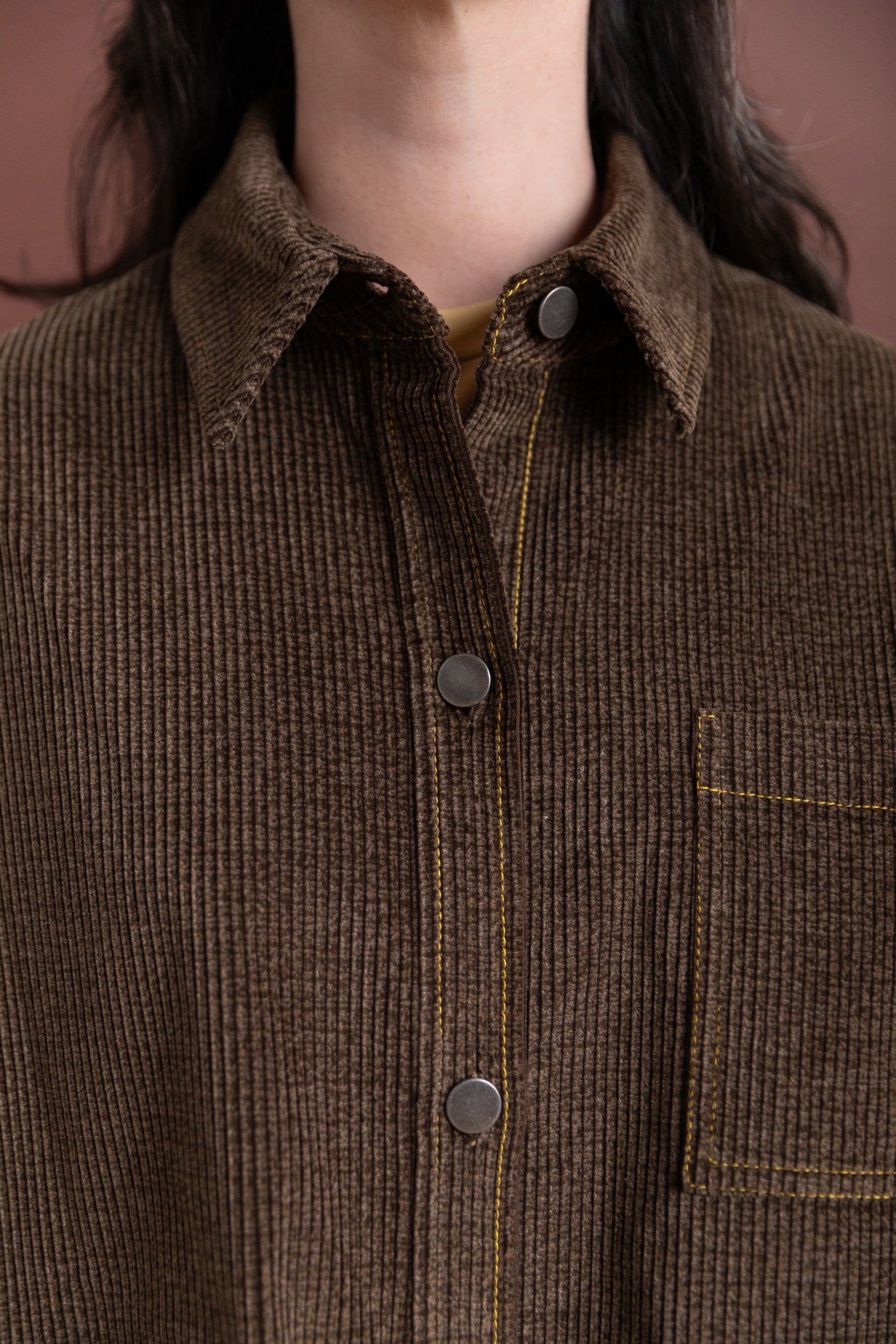 JAPANESE COTTON CORDUROY OVERSIZED SHIRT JACKET