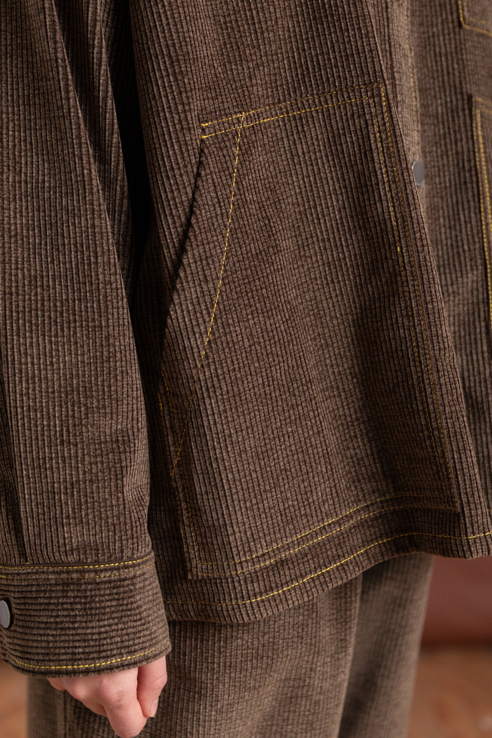 JAPANESE COTTON CORDUROY OVERSIZED SHIRT JACKET