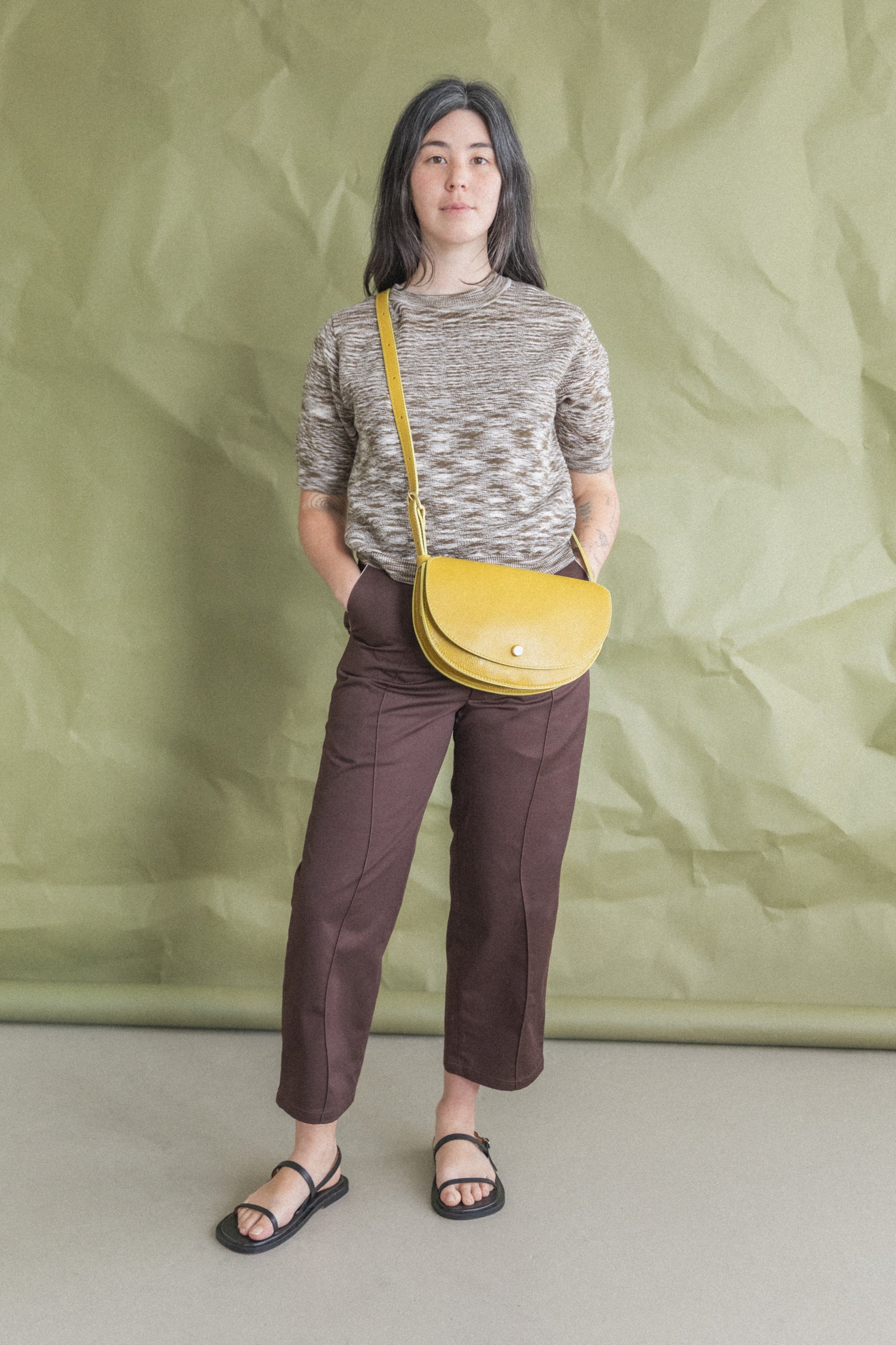 MEZZO IN CHARTREUSE LEATHER