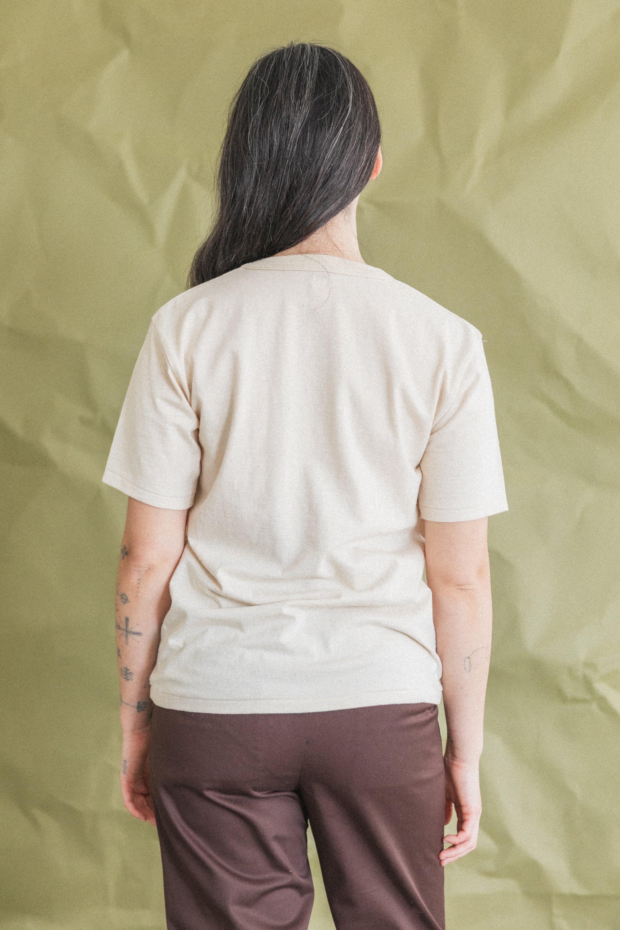 LOT 616 TEE SHIRT IN IVORY PAINT