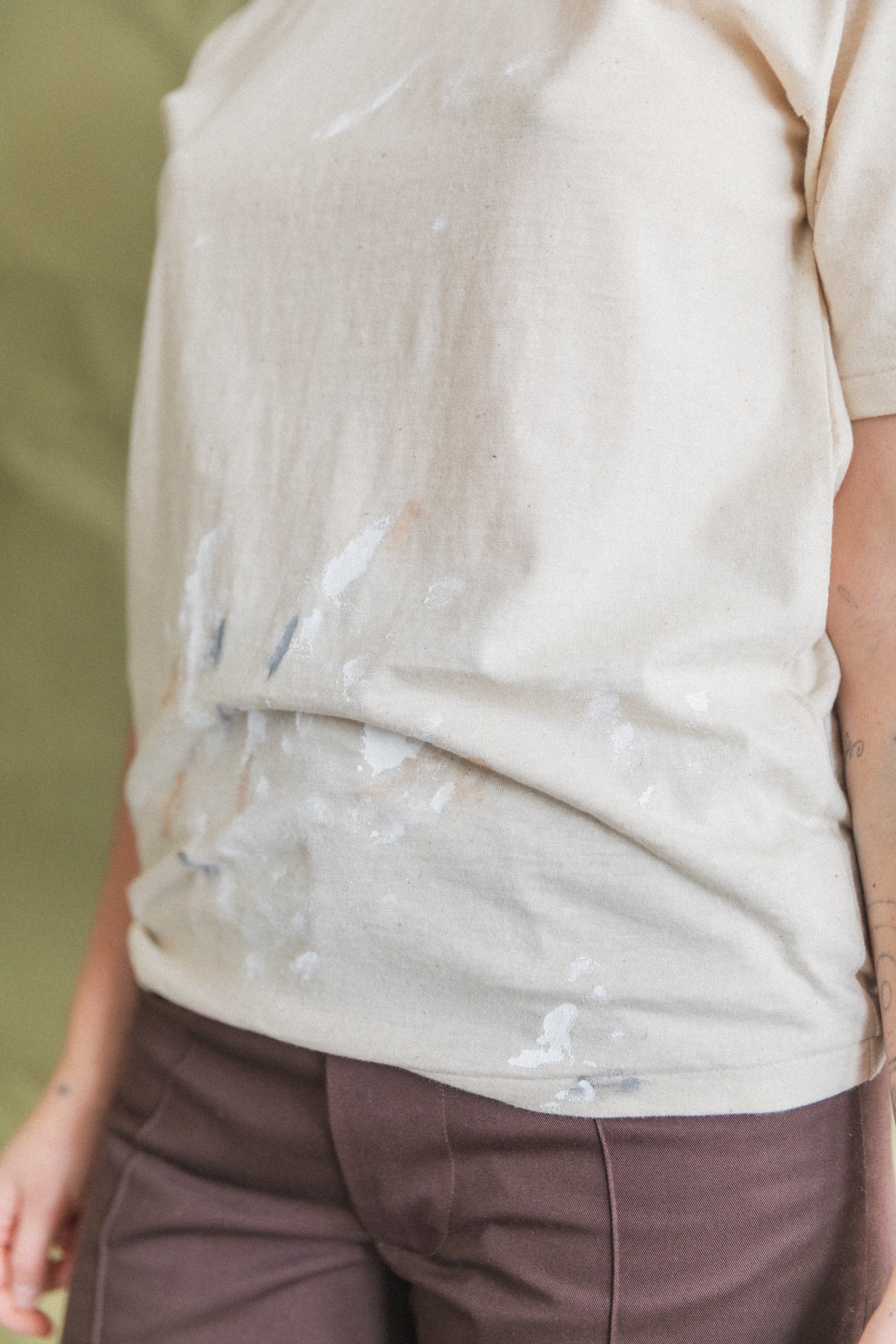 LOT 616 TEE SHIRT IN IVORY PAINT