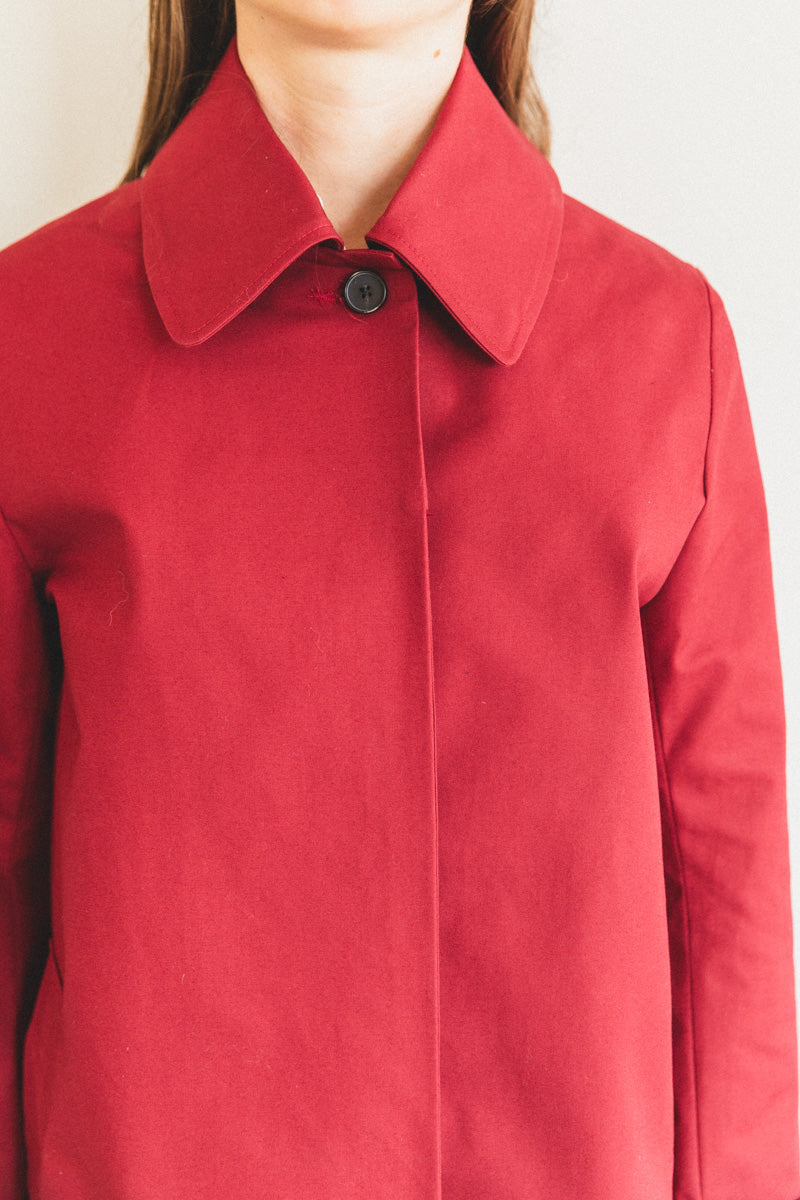 ANOUK JACKET IN CRIMSON TWILL
