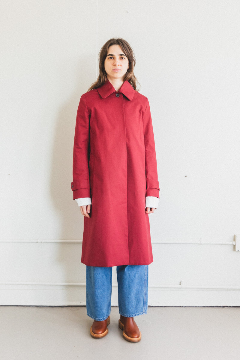 ANOUK JACKET IN CRIMSON TWILL