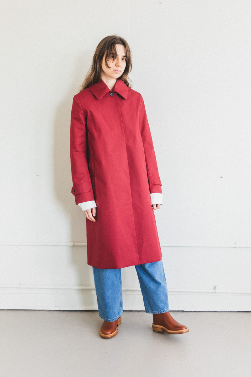 ANOUK JACKET IN CRIMSON TWILL