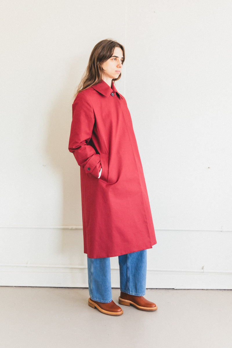 ANOUK JACKET IN CRIMSON TWILL