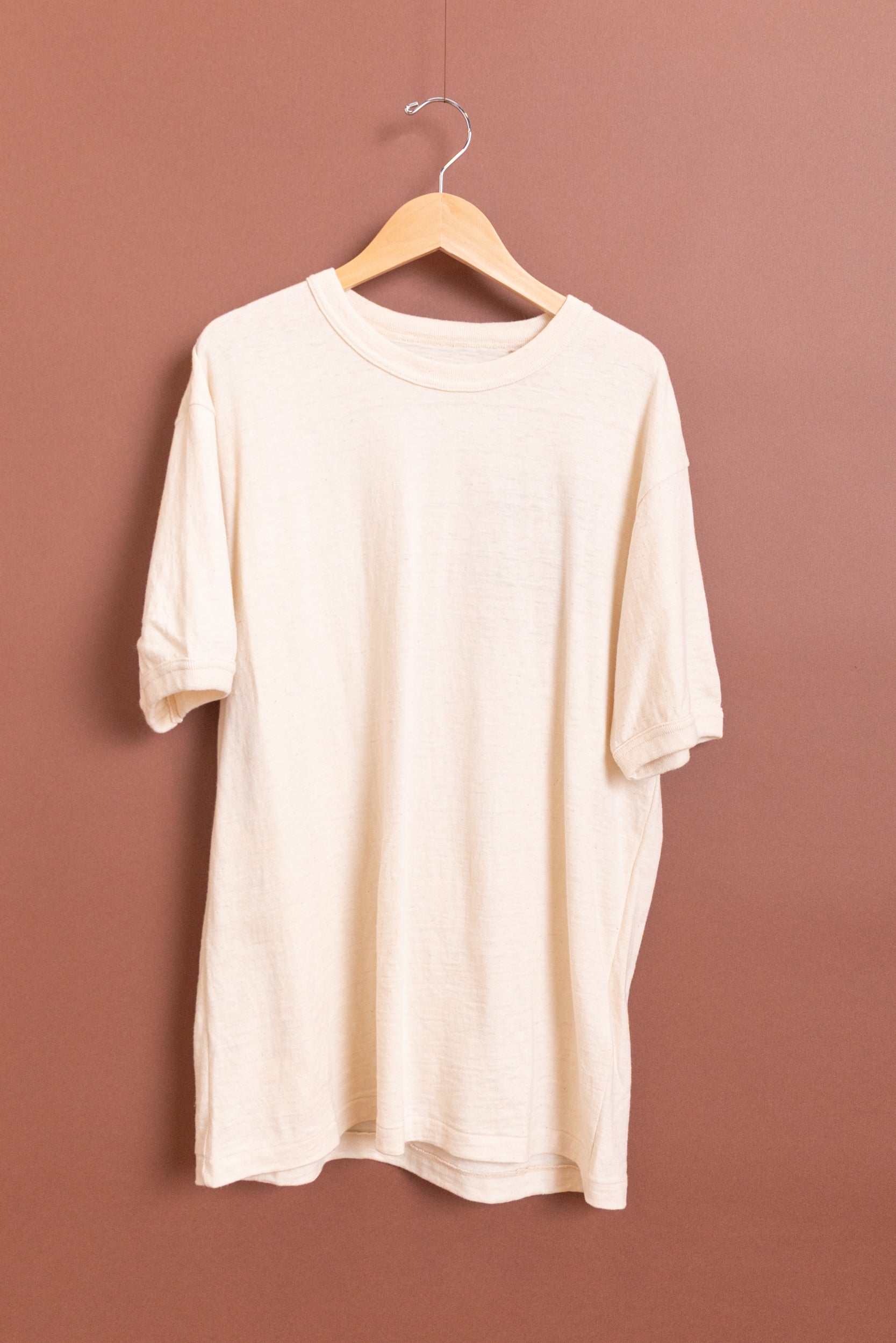BASE TEE IN COTTON/ALPACA/WOOL JERSEY