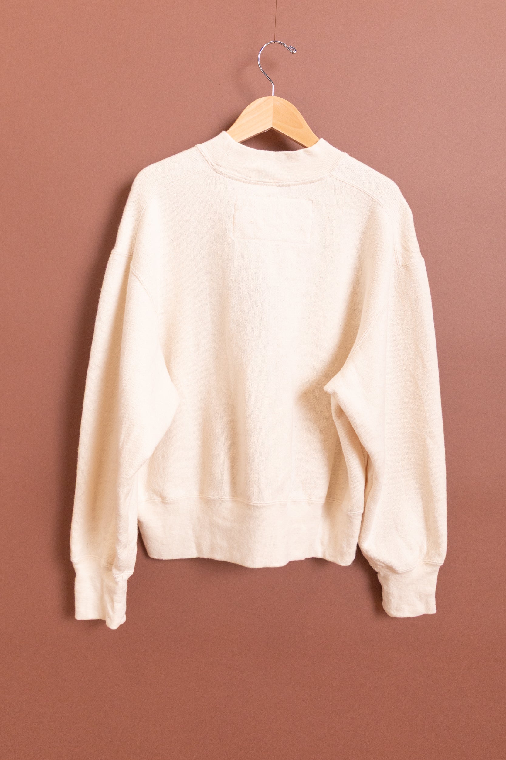 WOMEN'S HALF-MOCK SWEATSHIRT IN ALPACA BLEND "COCOON FLEECE"