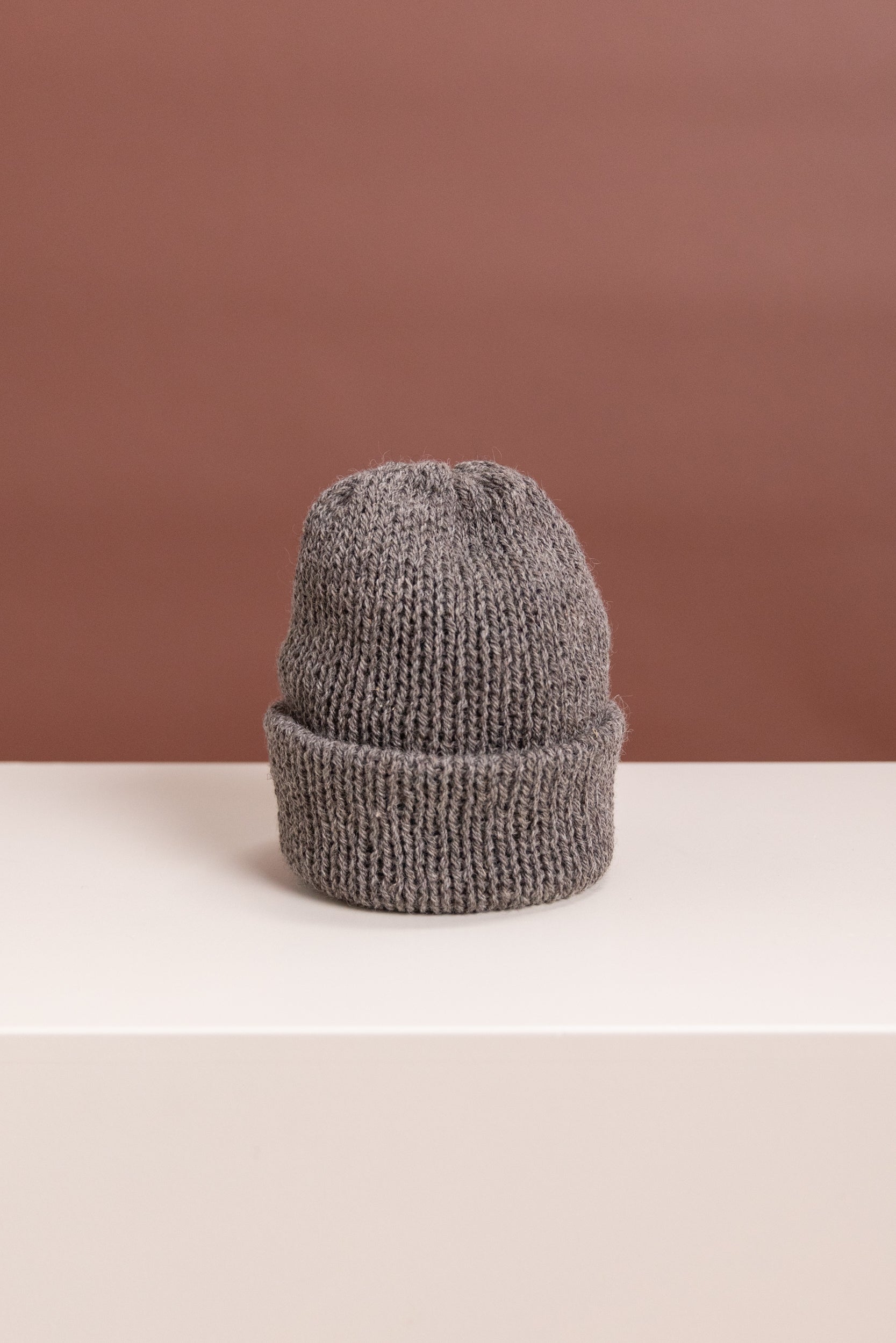 DOUBLE LAYER TOQUE IN SHEEP'S GREY