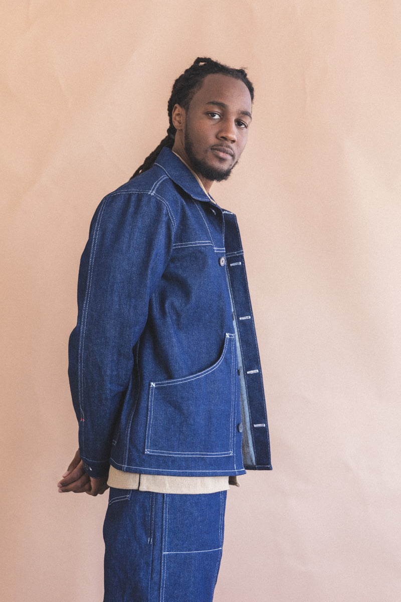 JARDIN JACKET IN INDIGO DENIM
