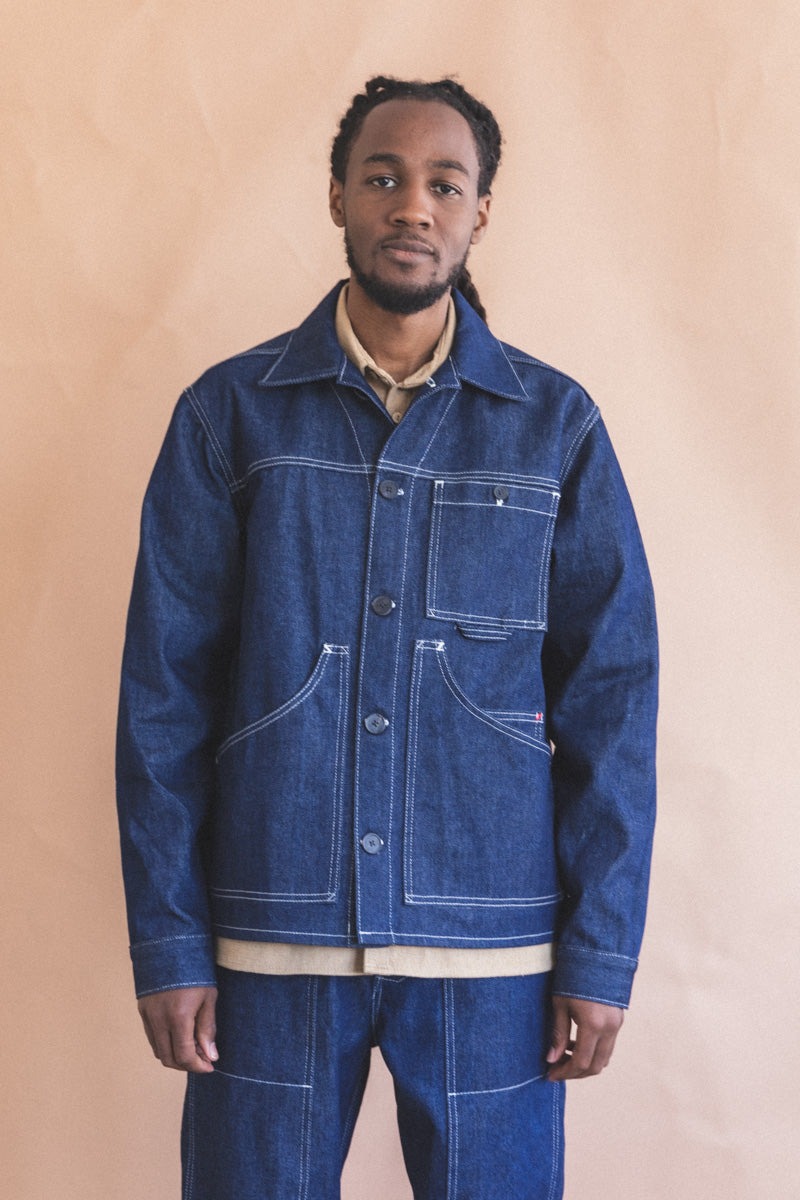 JARDIN JACKET IN INDIGO DENIM