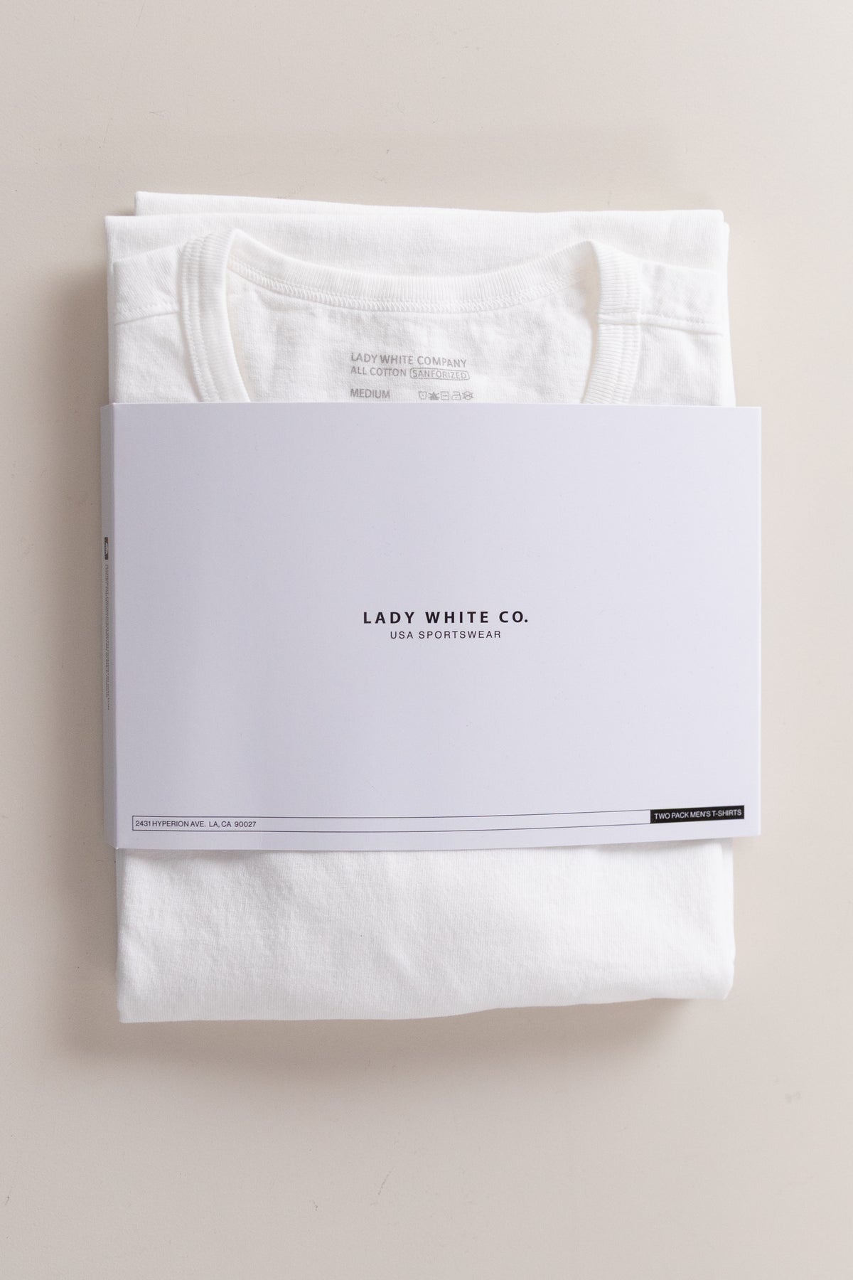 TWO PACK OUR TEE SHIRT IN WHITE