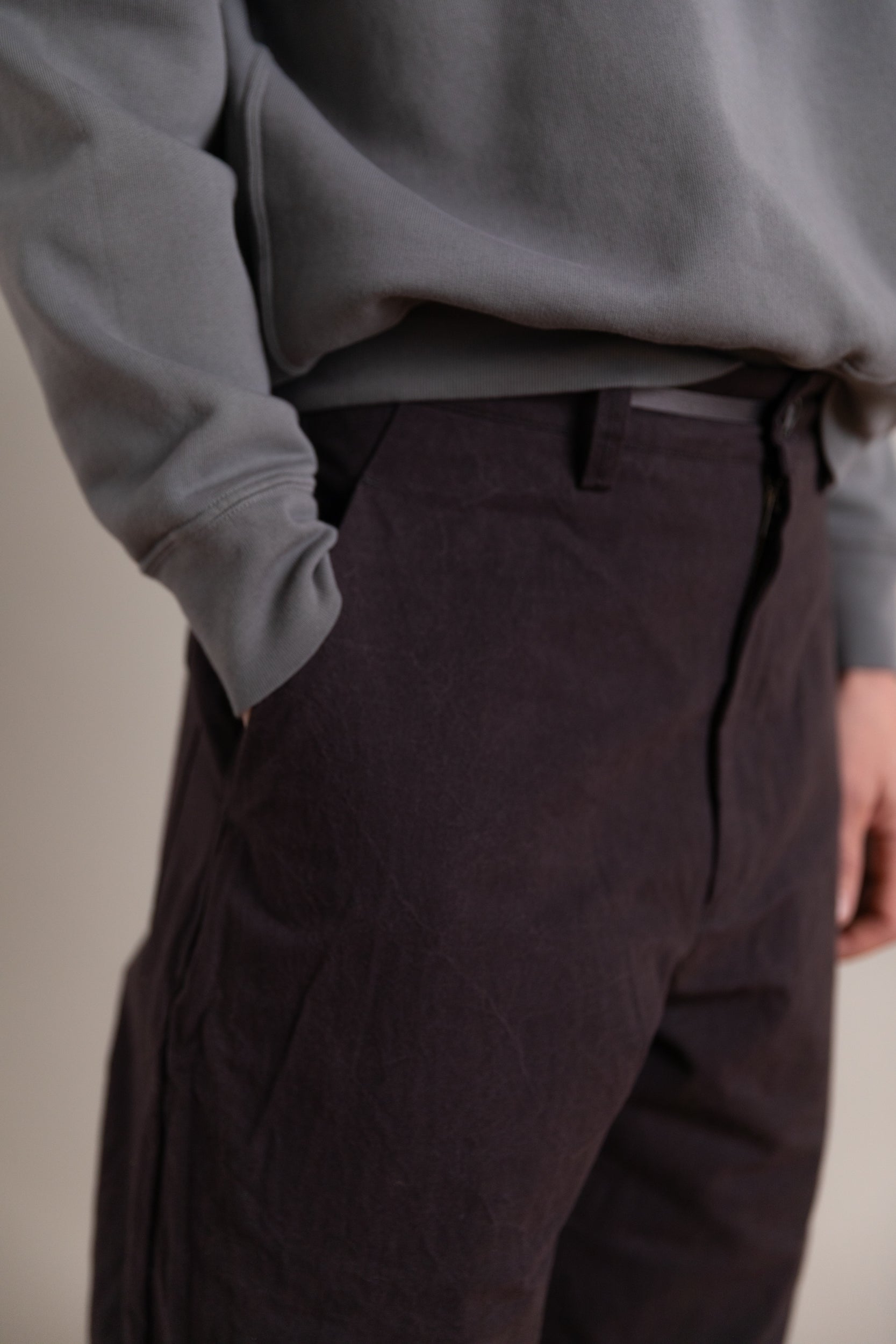 R0 P4 WIDE PANTS IN EARTH WAX