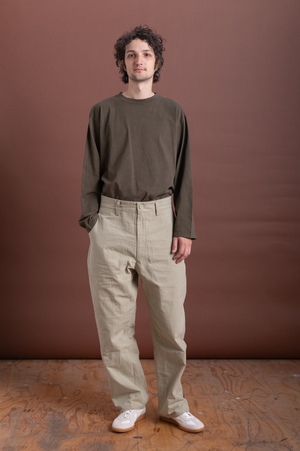 R19 P4 WIDE PANTS IN POA WAX