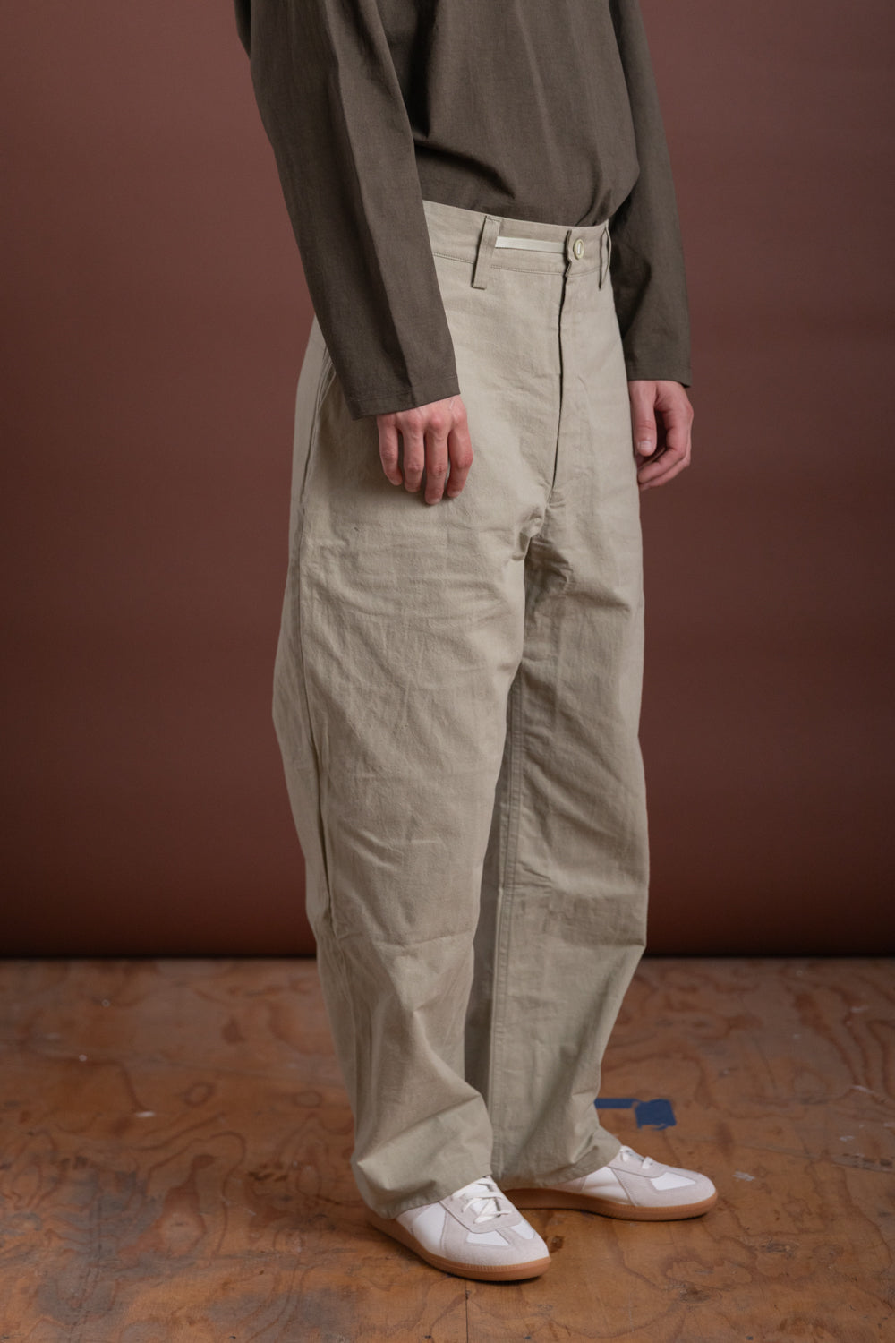 R19 P4 WIDE PANTS IN POA WAX