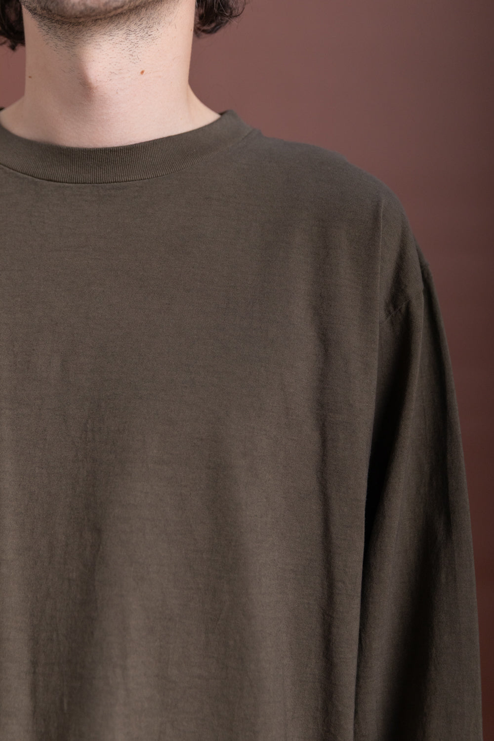 R19 T3 LONG SLEEVE T-SHIRT IN LICHEN