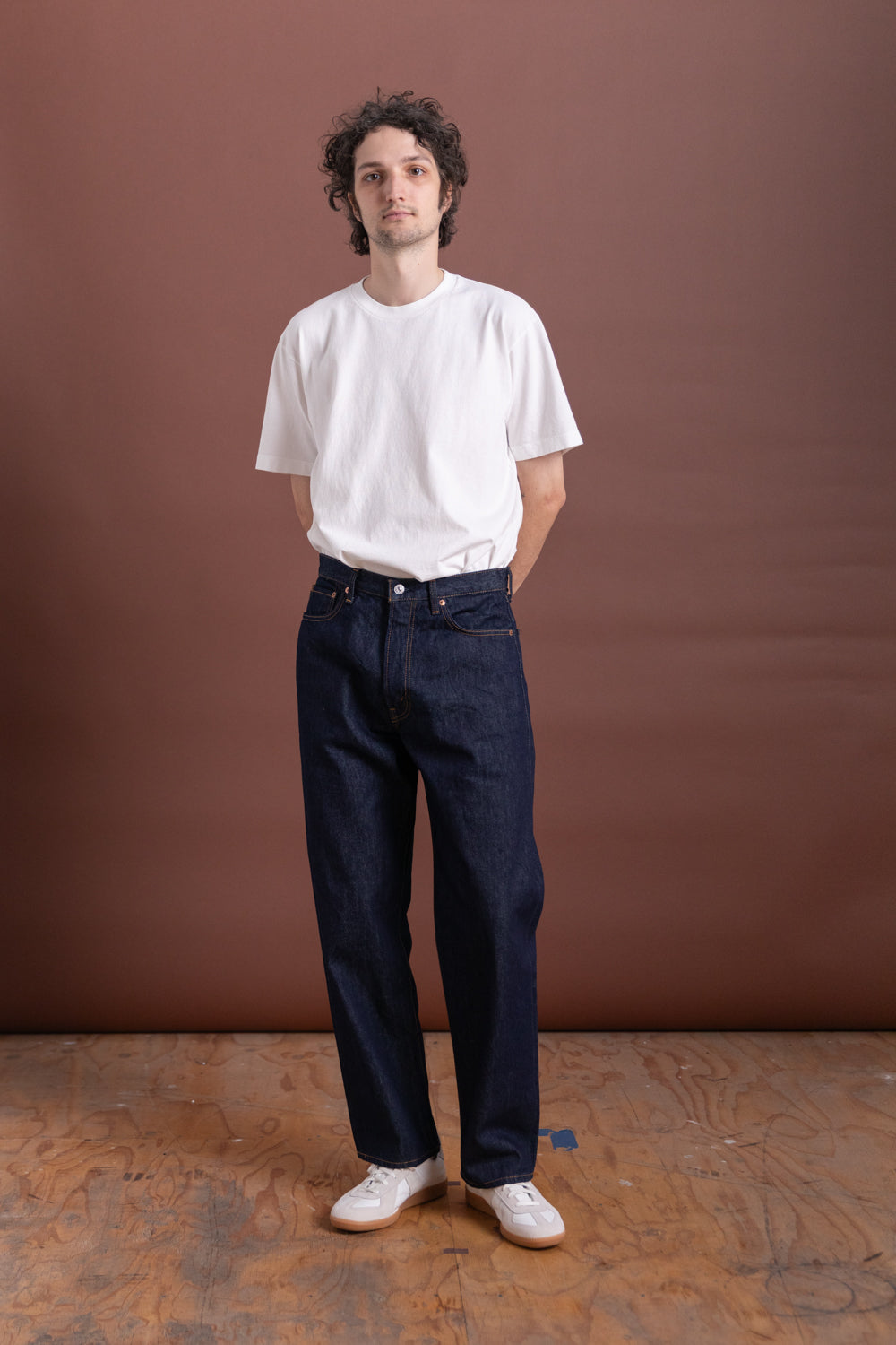 101 DAD'S FIT DENIM PANTS IN BLUE DENIM