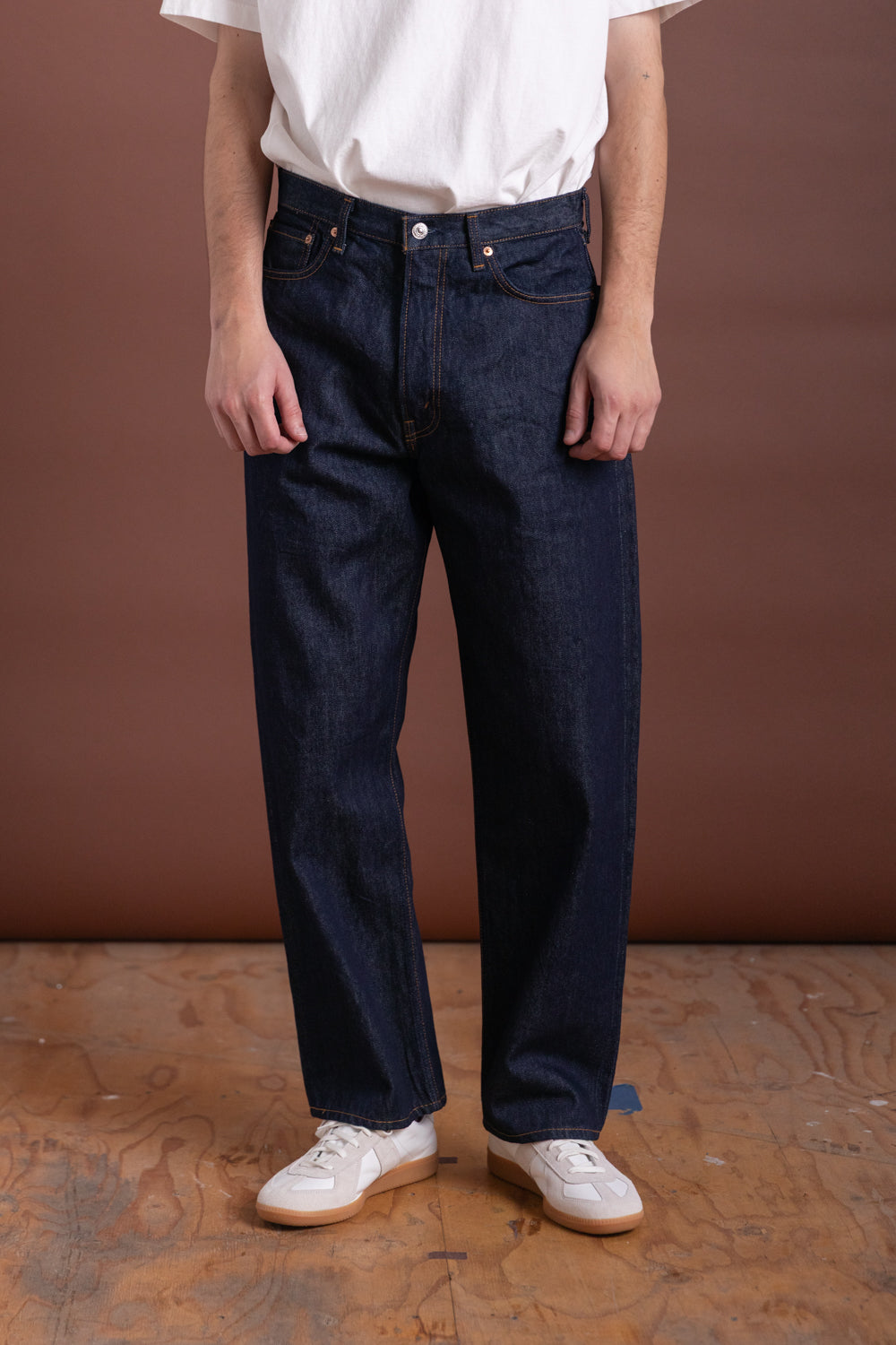 101 DAD'S FIT DENIM PANTS IN BLUE DENIM