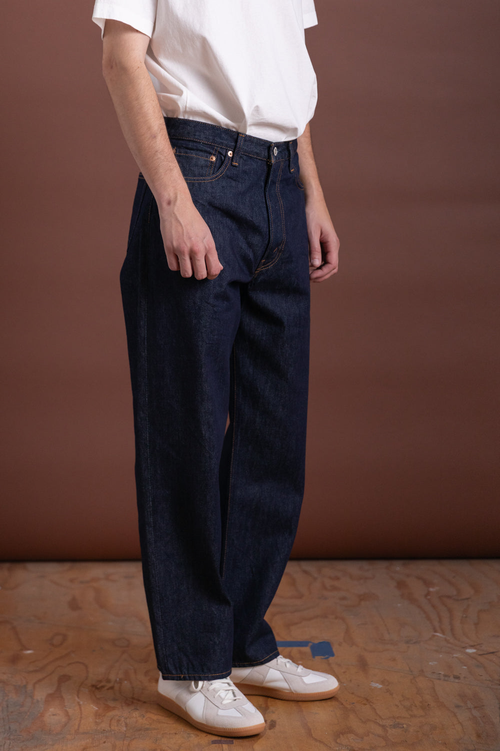 101 DAD'S FIT DENIM PANTS IN BLUE DENIM