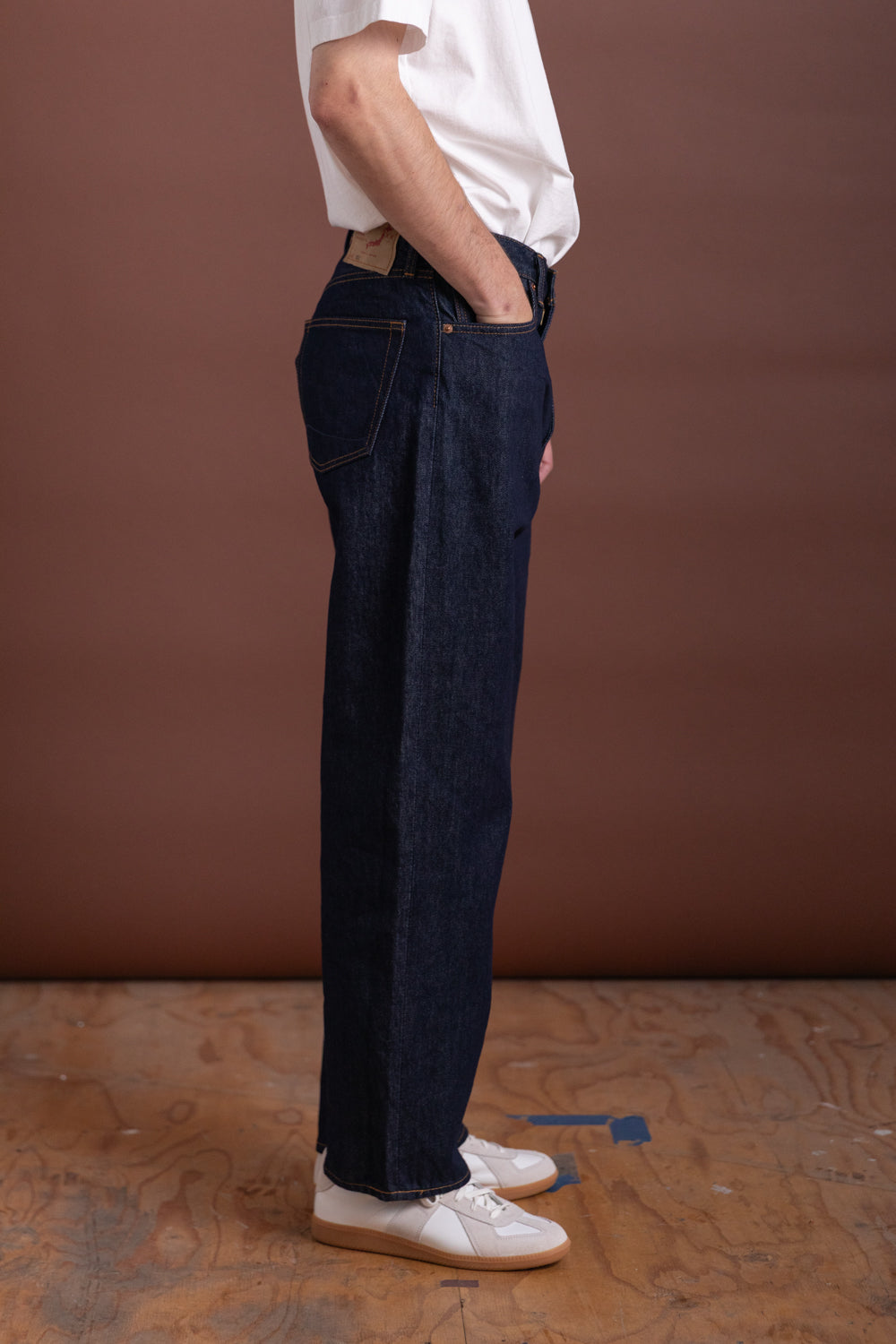 101 DAD'S FIT DENIM PANTS IN BLUE DENIM