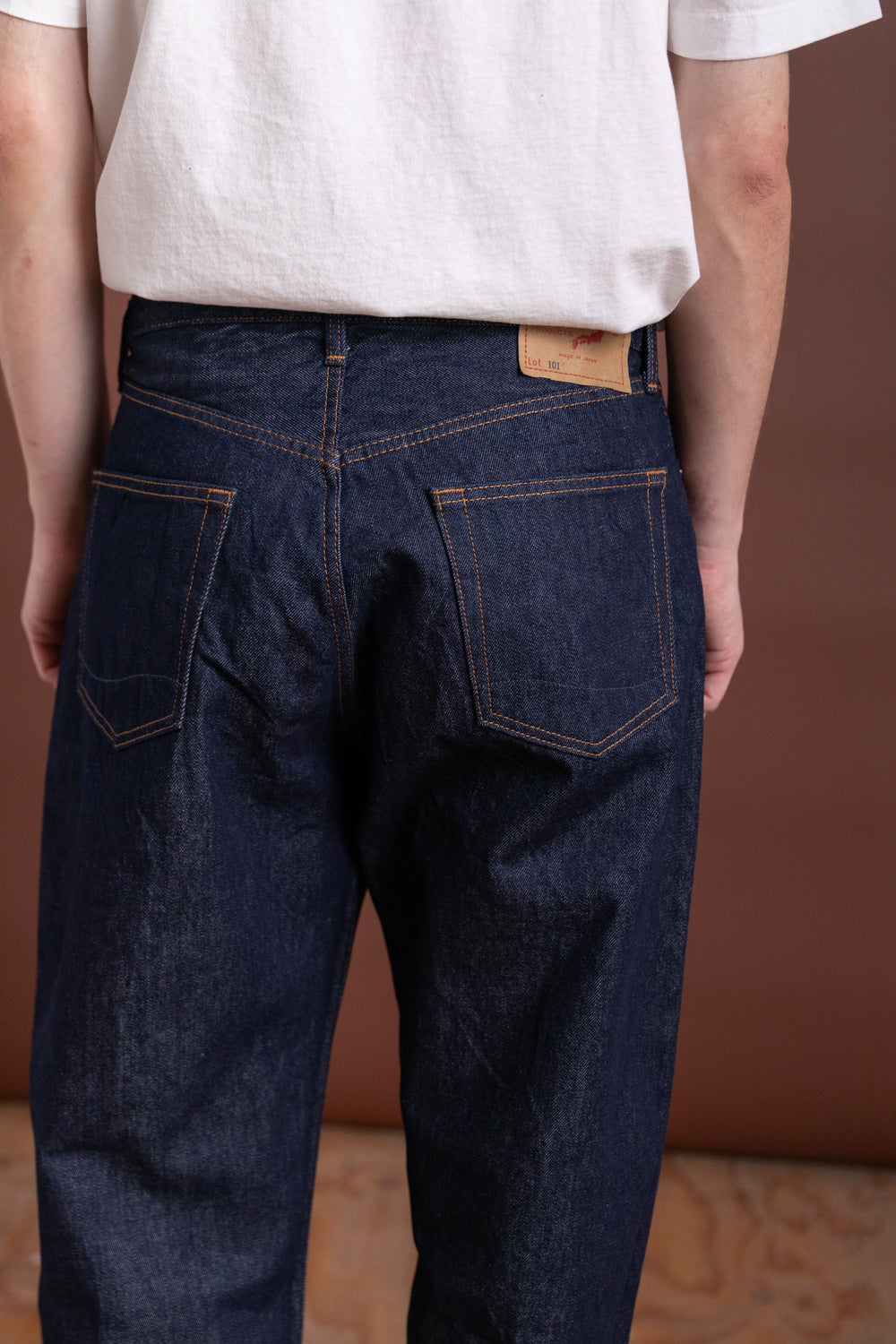 101 DAD'S FIT DENIM PANTS IN BLUE DENIM