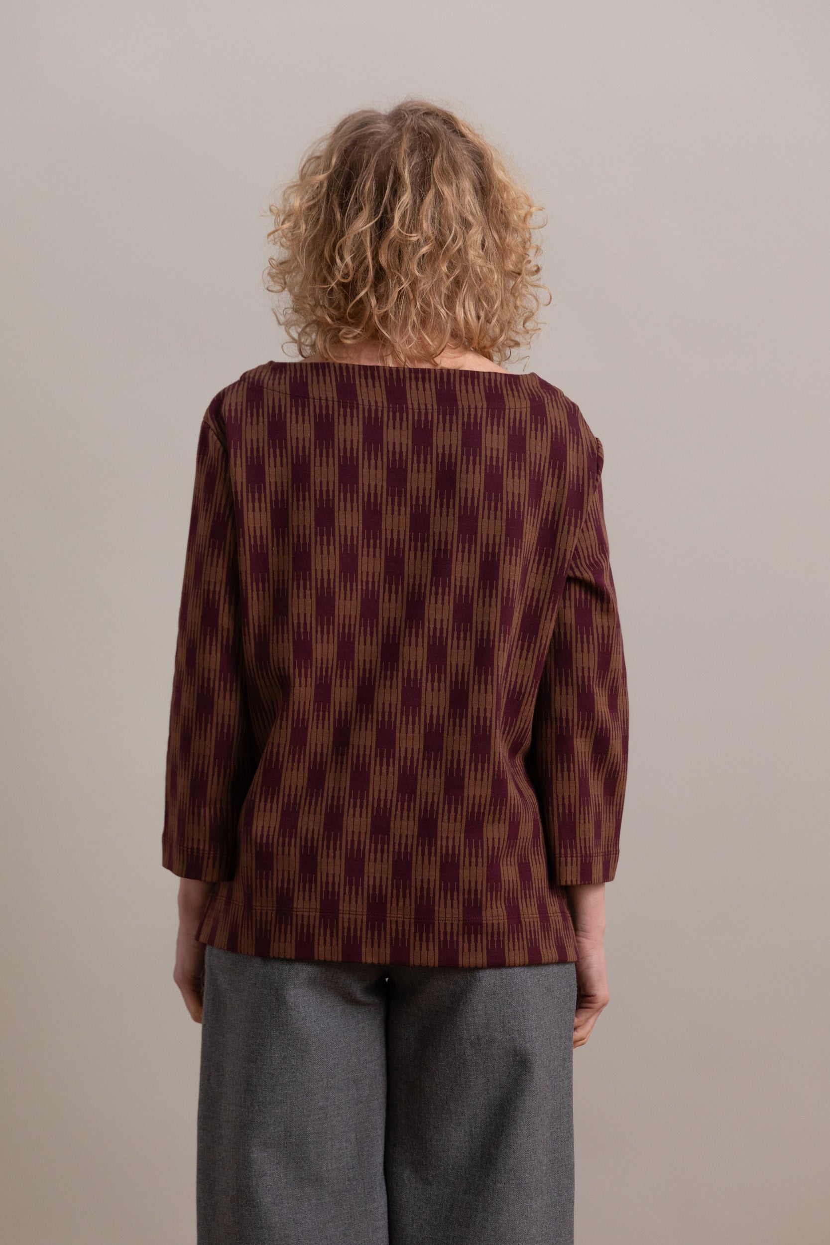 BANKS SHIRT IN OMBRE CHECKS JERSEY