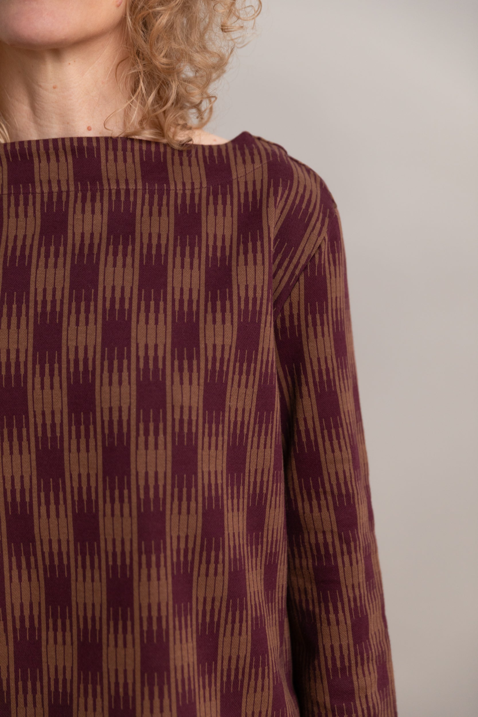 BANKS SHIRT IN OMBRE CHECKS JERSEY