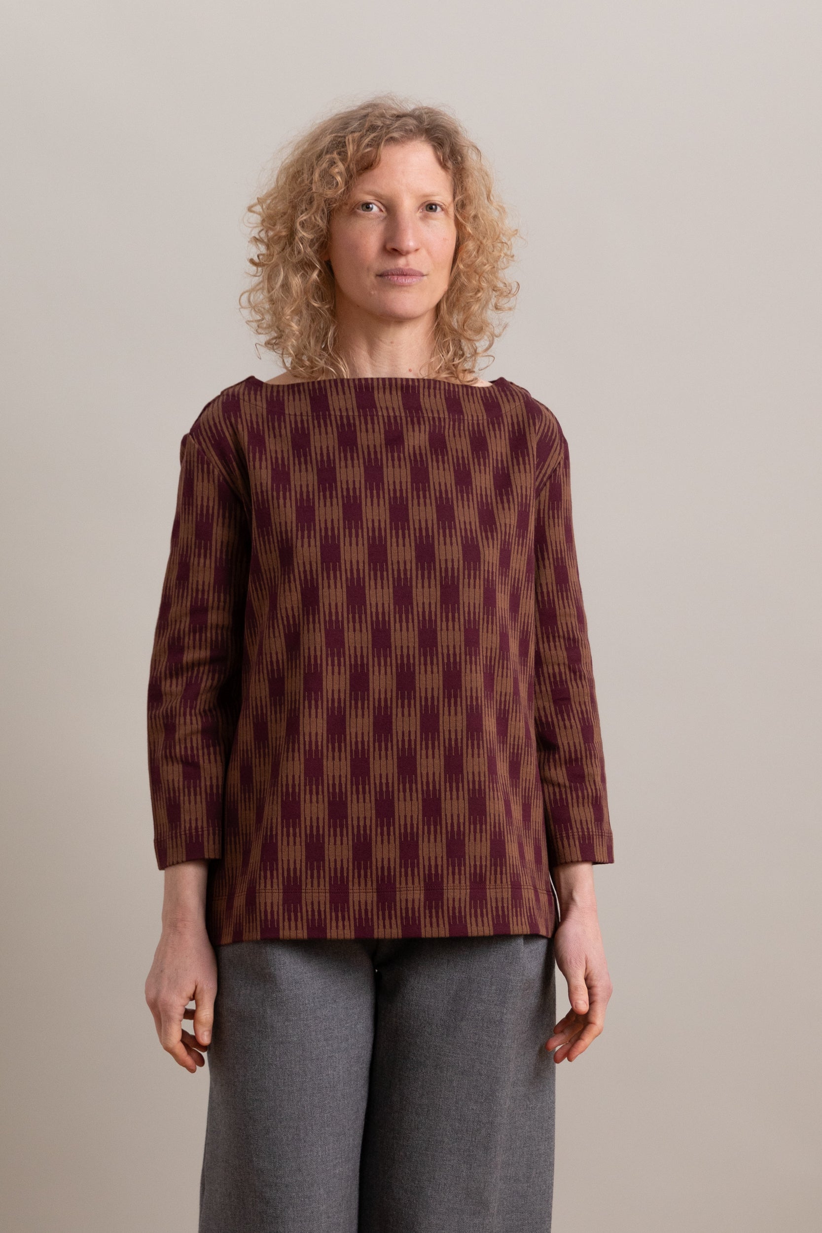 BANKS SHIRT IN OMBRE CHECKS JERSEY