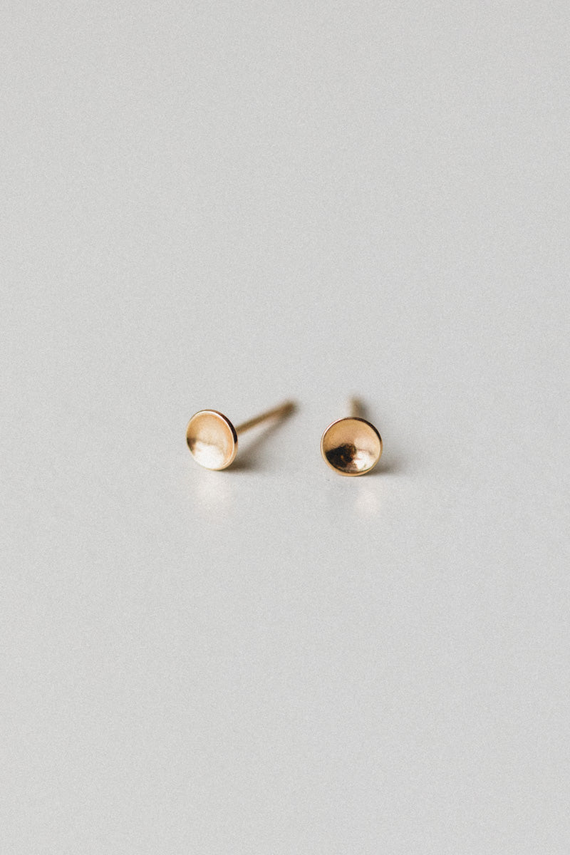 CUP STUDS IN 14K GOLD