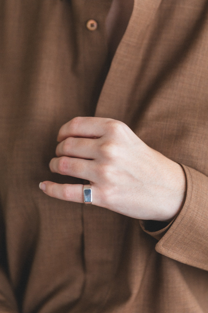 NIKO SIGNET RING IN SILVER