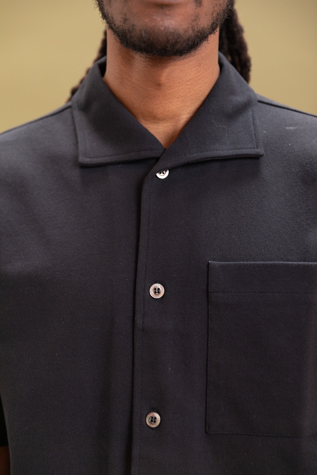 CORAL SHIRT IN BLACK RACHEL MESH