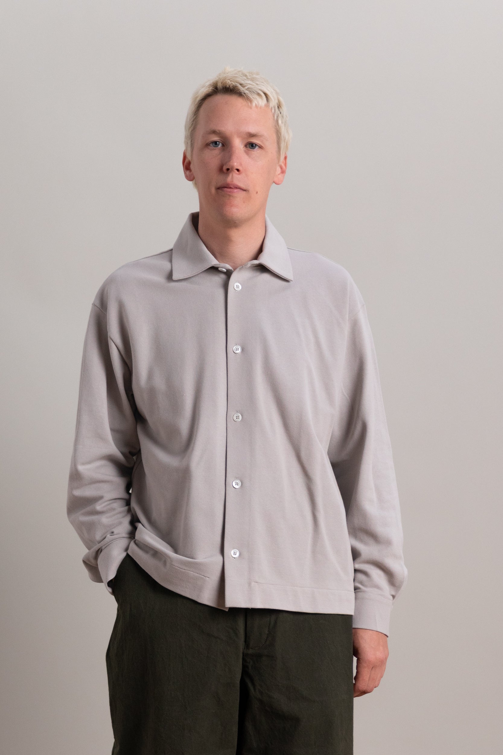 OPTO LONG SLEEVE IN GREIGE RACHEL MESH