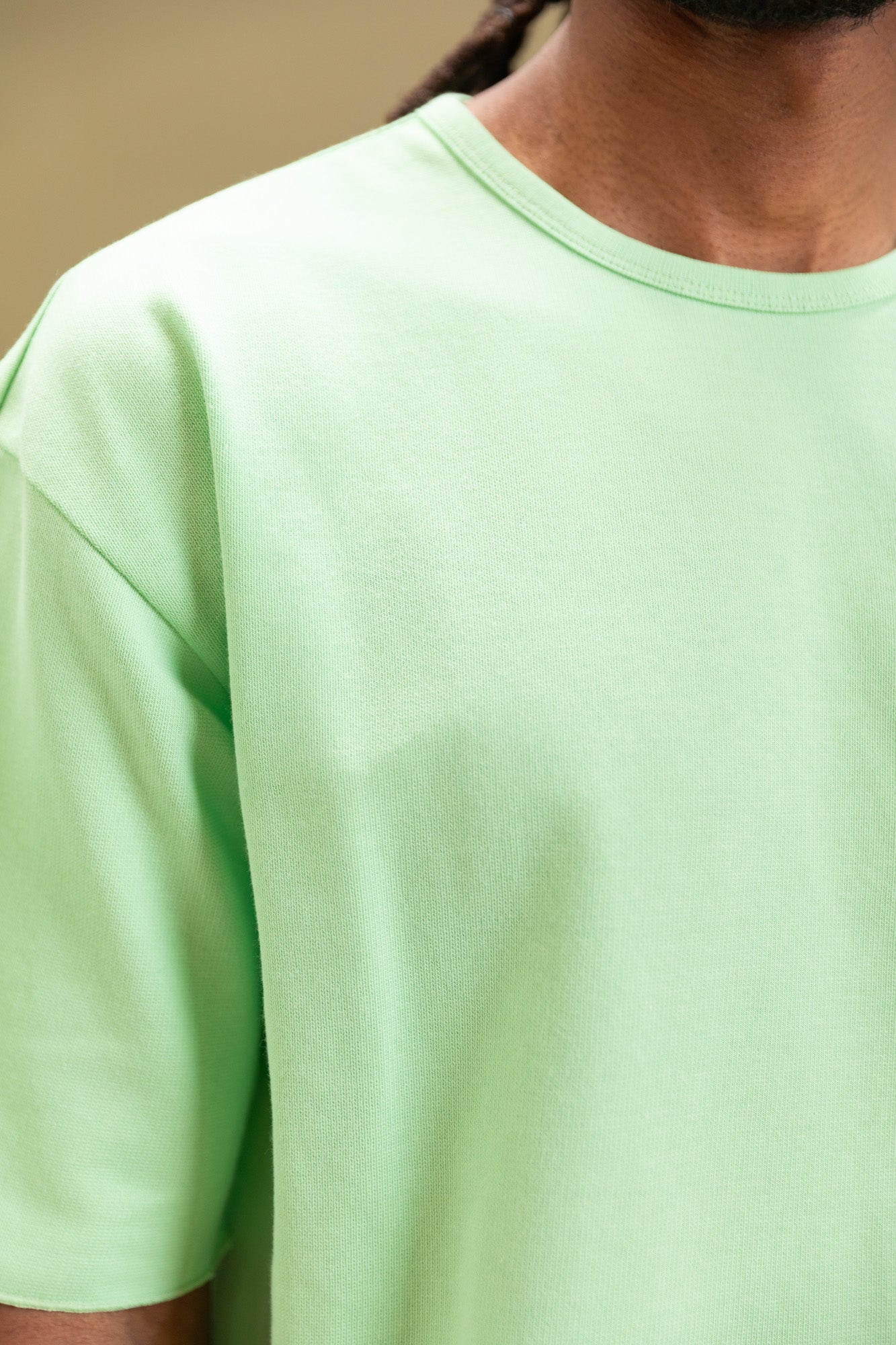 PONTUS TEE SHIRT IN LIME GREEN RACHEL MESH