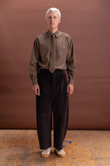 オーラリー LIGHT COTTON WOOL VIYELLA SLACKS 3 Auralee Light Cotton Wool Viyella Slack Trousers | Liberty