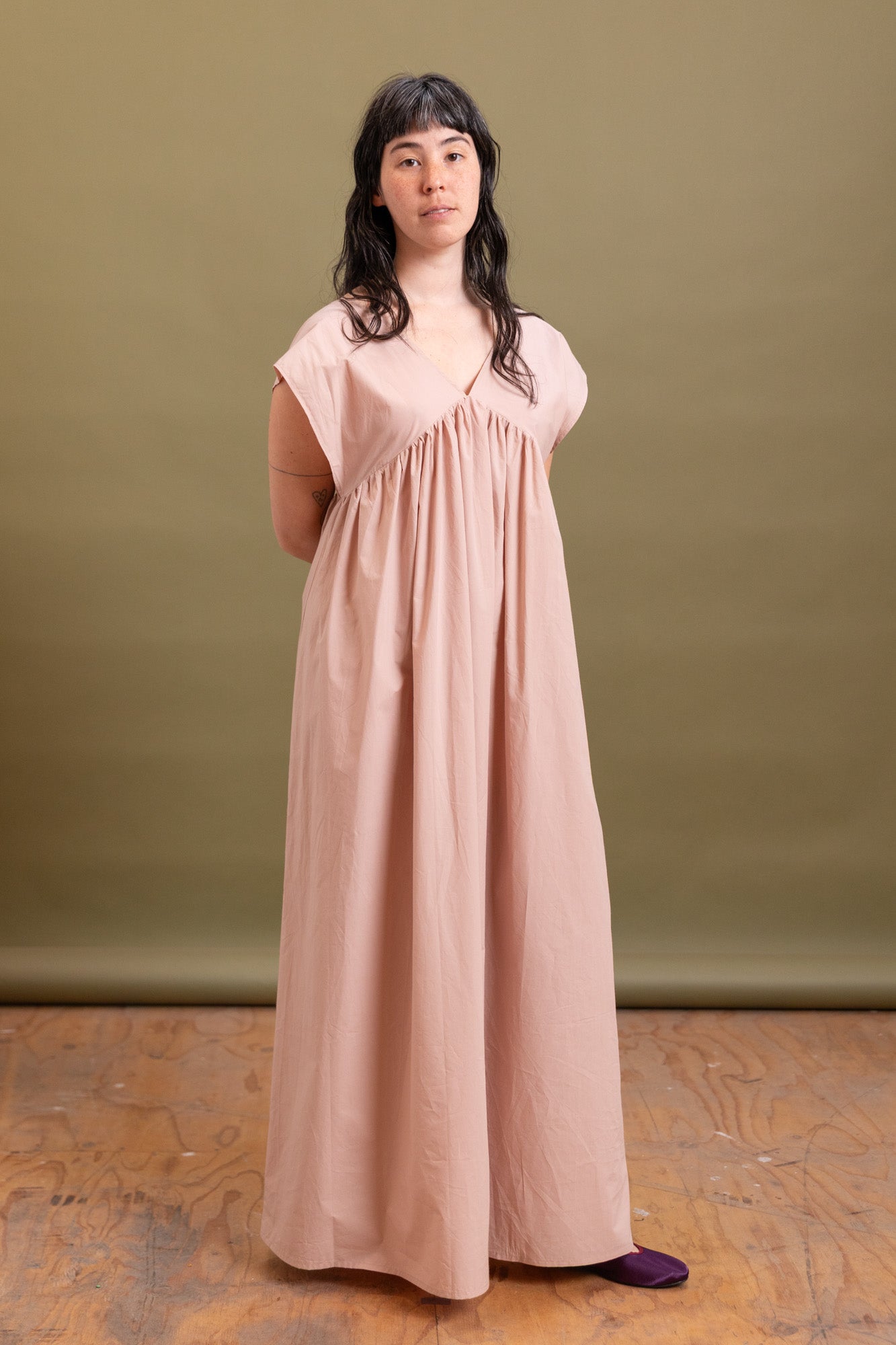 CABLE DRESS IN CANTIL PINK