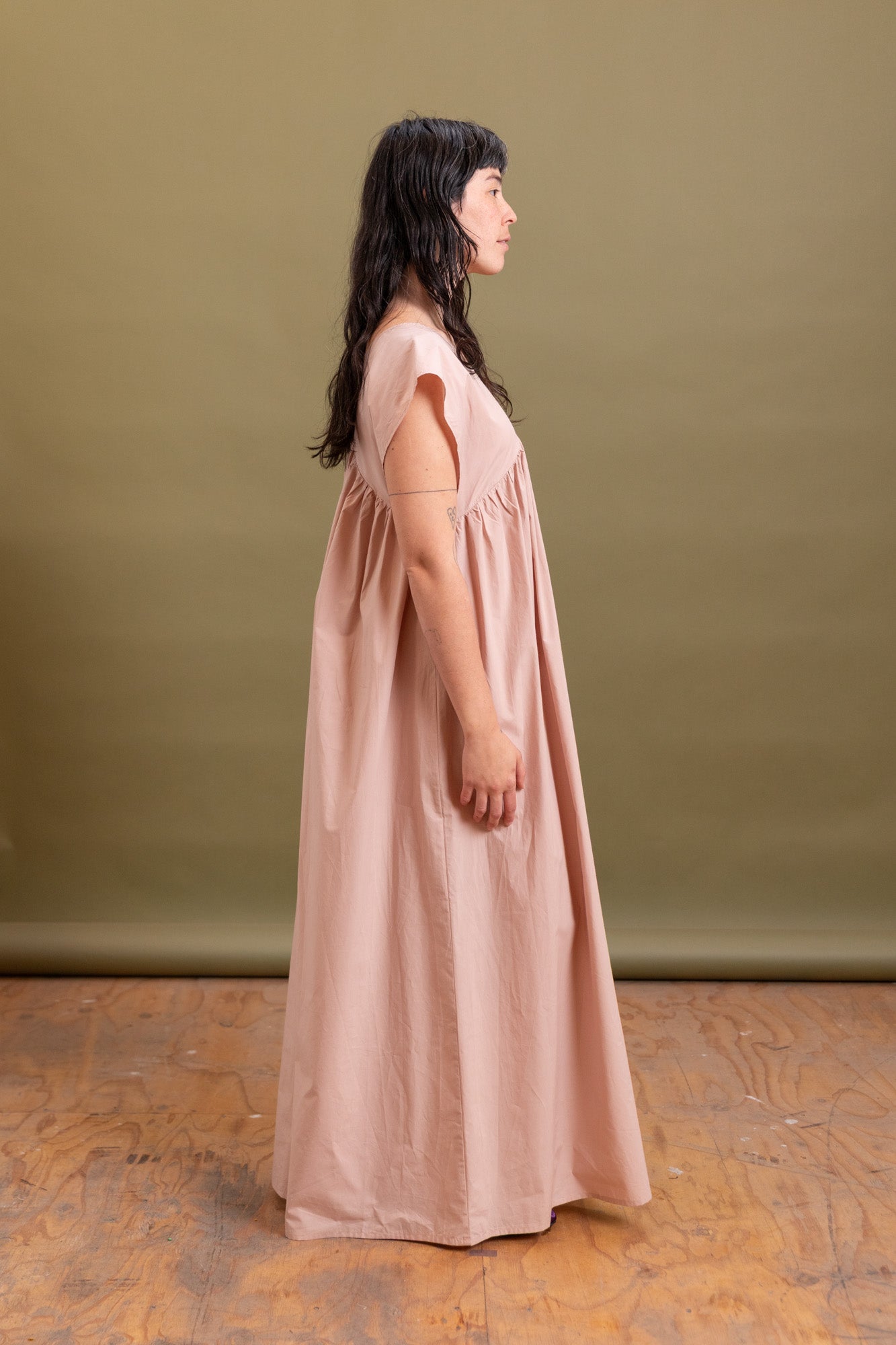 CABLE DRESS IN CANTIL PINK