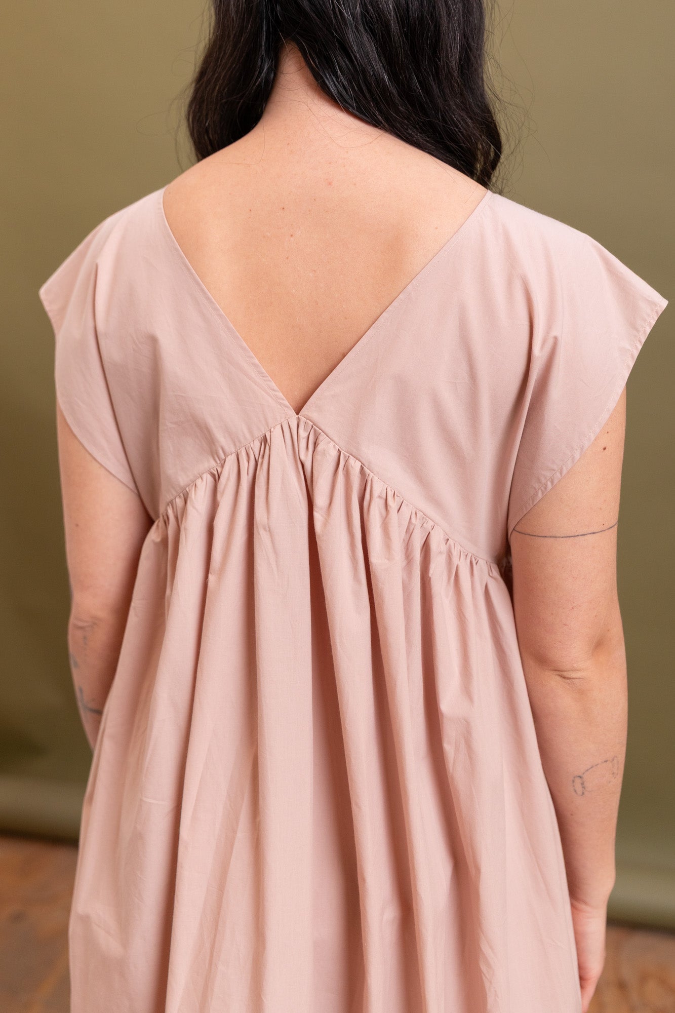 CABLE DRESS IN CANTIL PINK