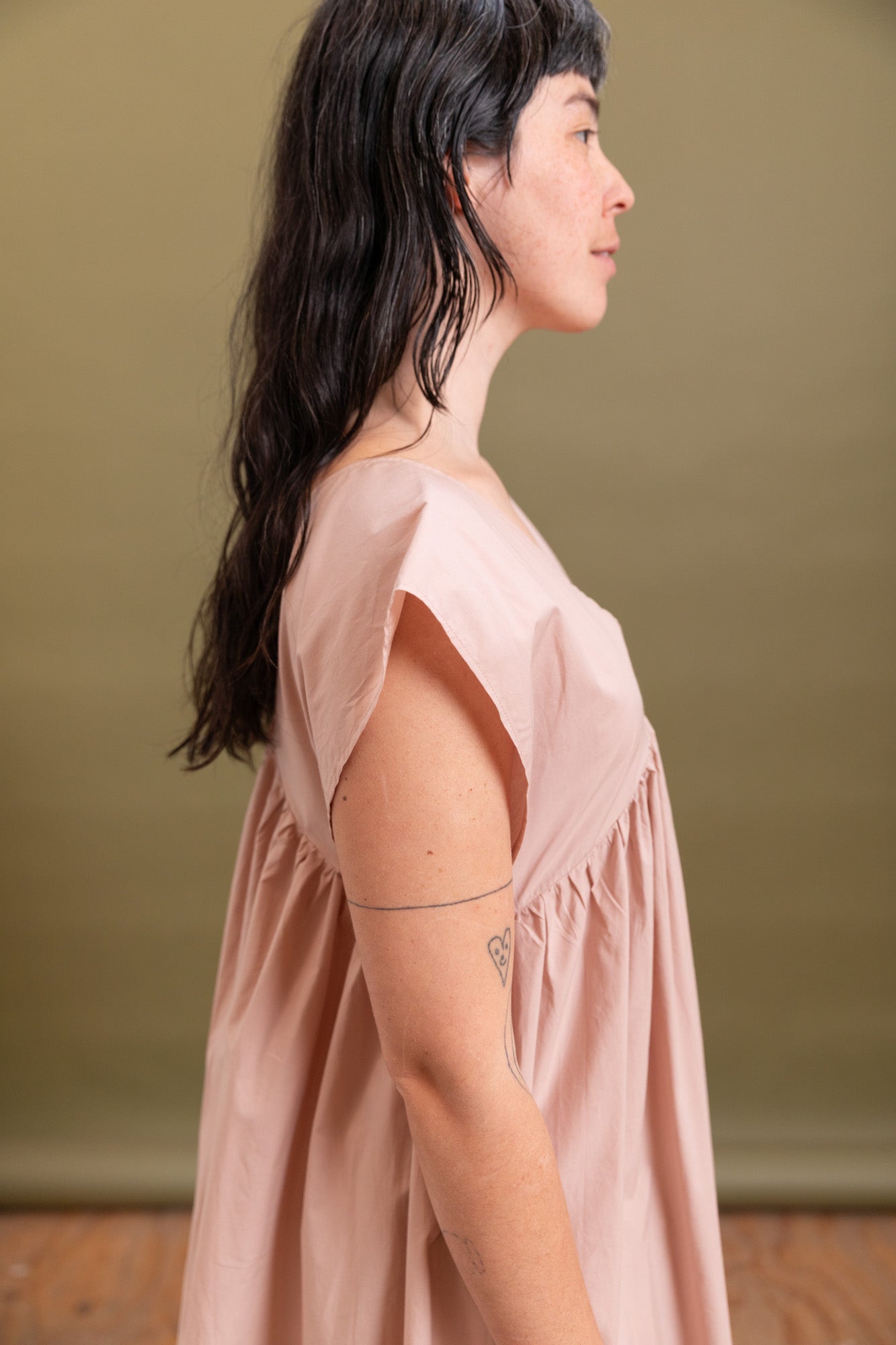 CABLE DRESS IN CANTIL PINK