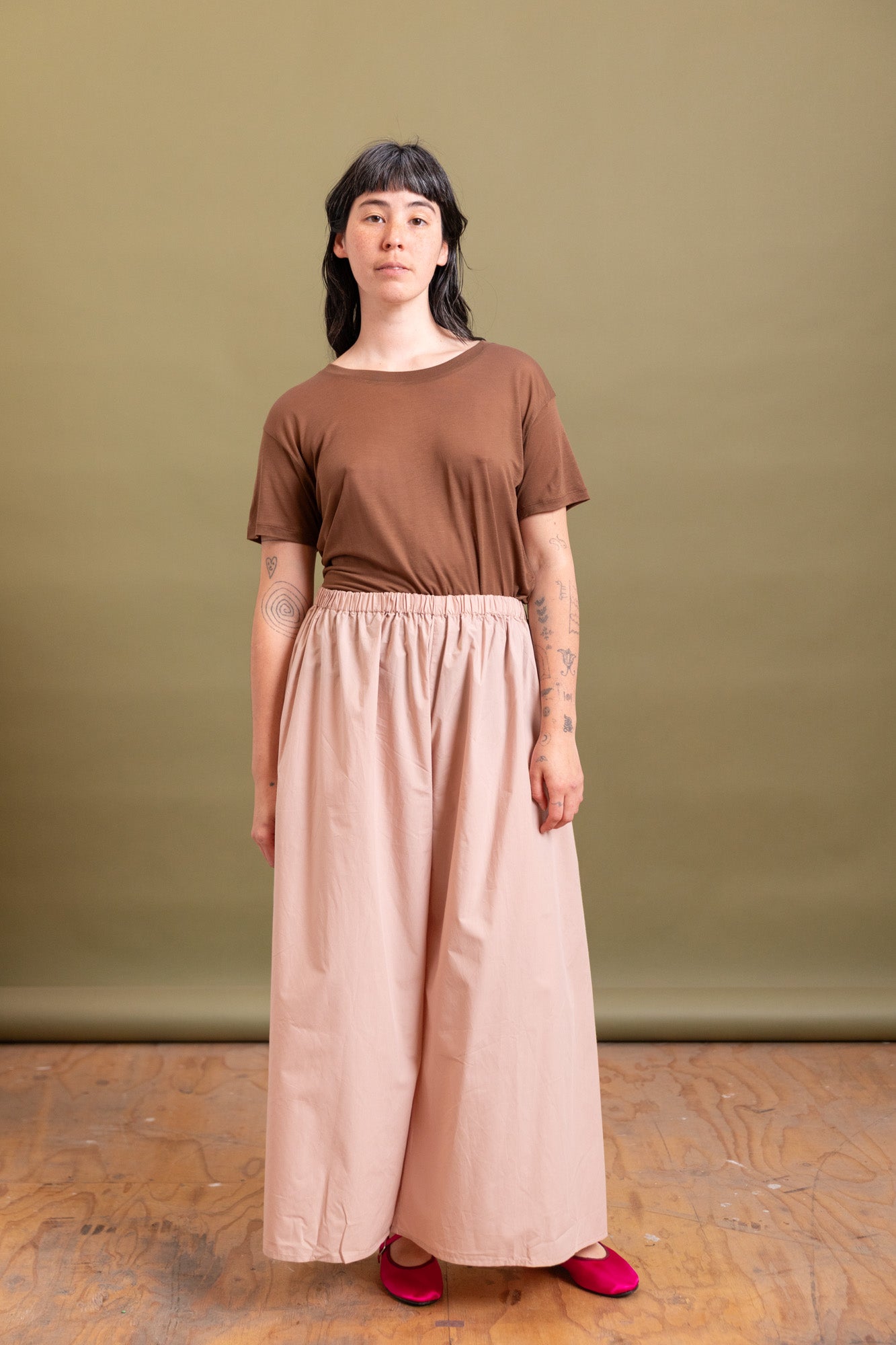 CABLE PANTS IN CANTIL PINK