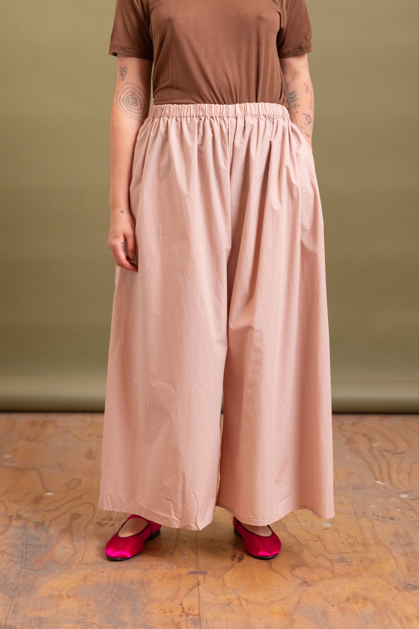 CABLE PANTS IN CANTIL PINK