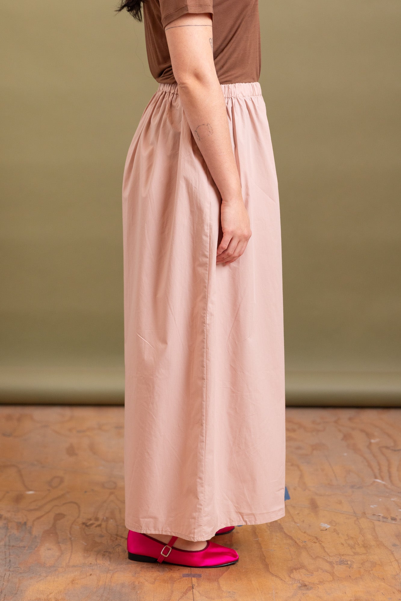 CABLE PANTS IN CANTIL PINK