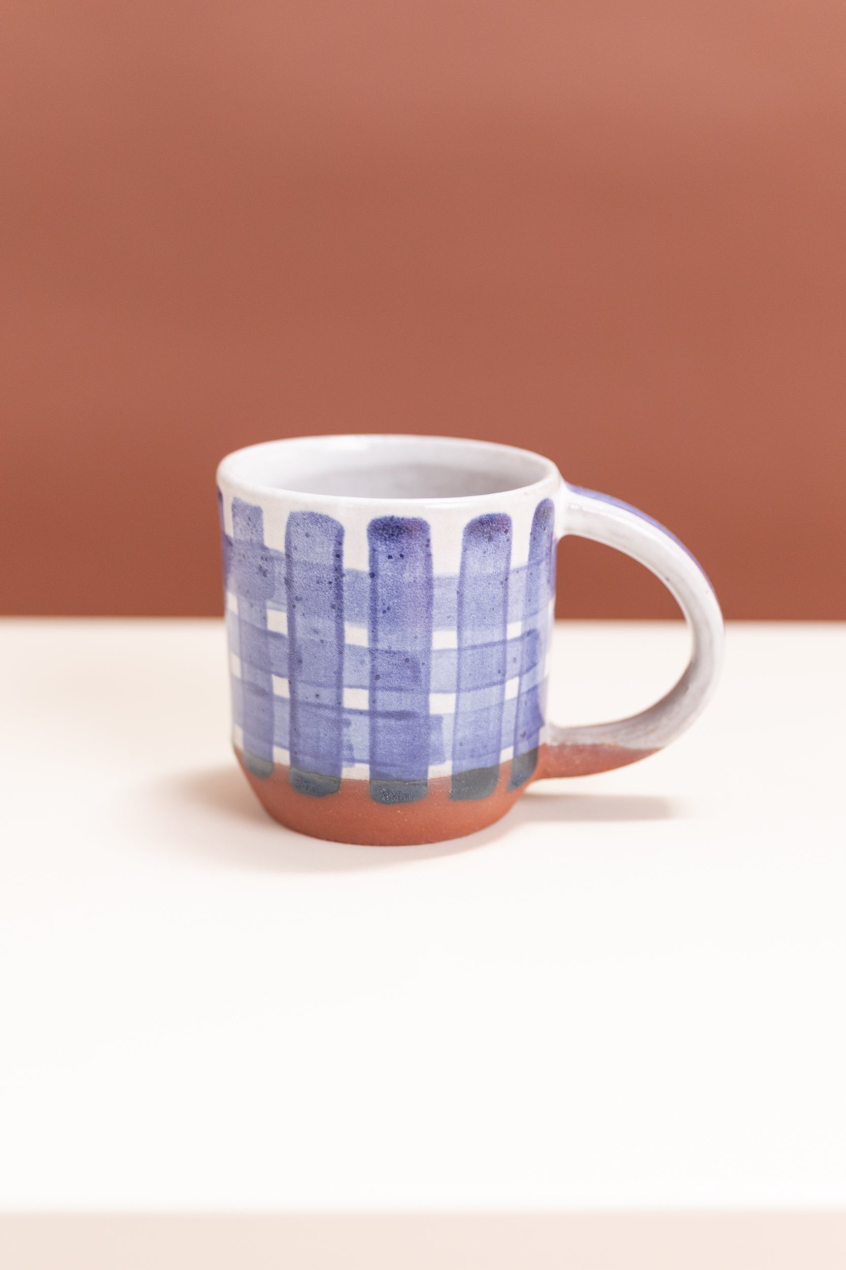 BLUE CHECK MUG