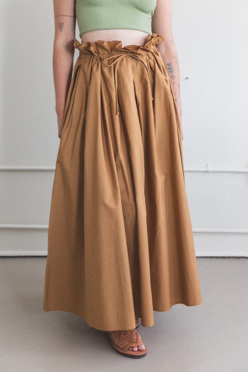 PARACHUTE SKIRT IN CAMEL — Shop Boswell