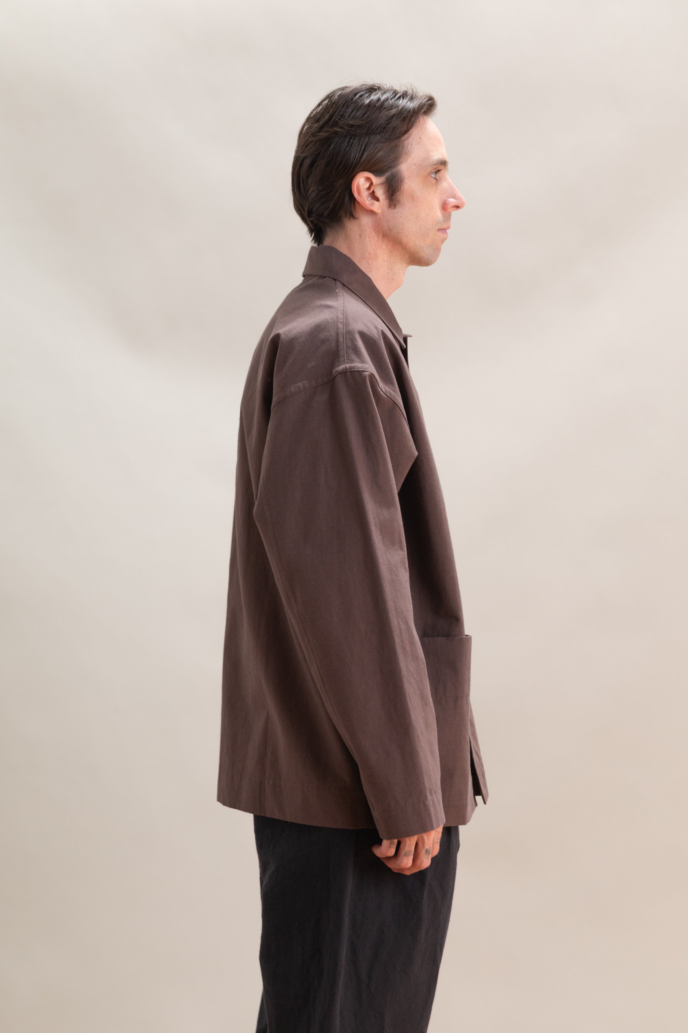 LINDEN JACKET IN MINERAL NEP COTTON LINEN