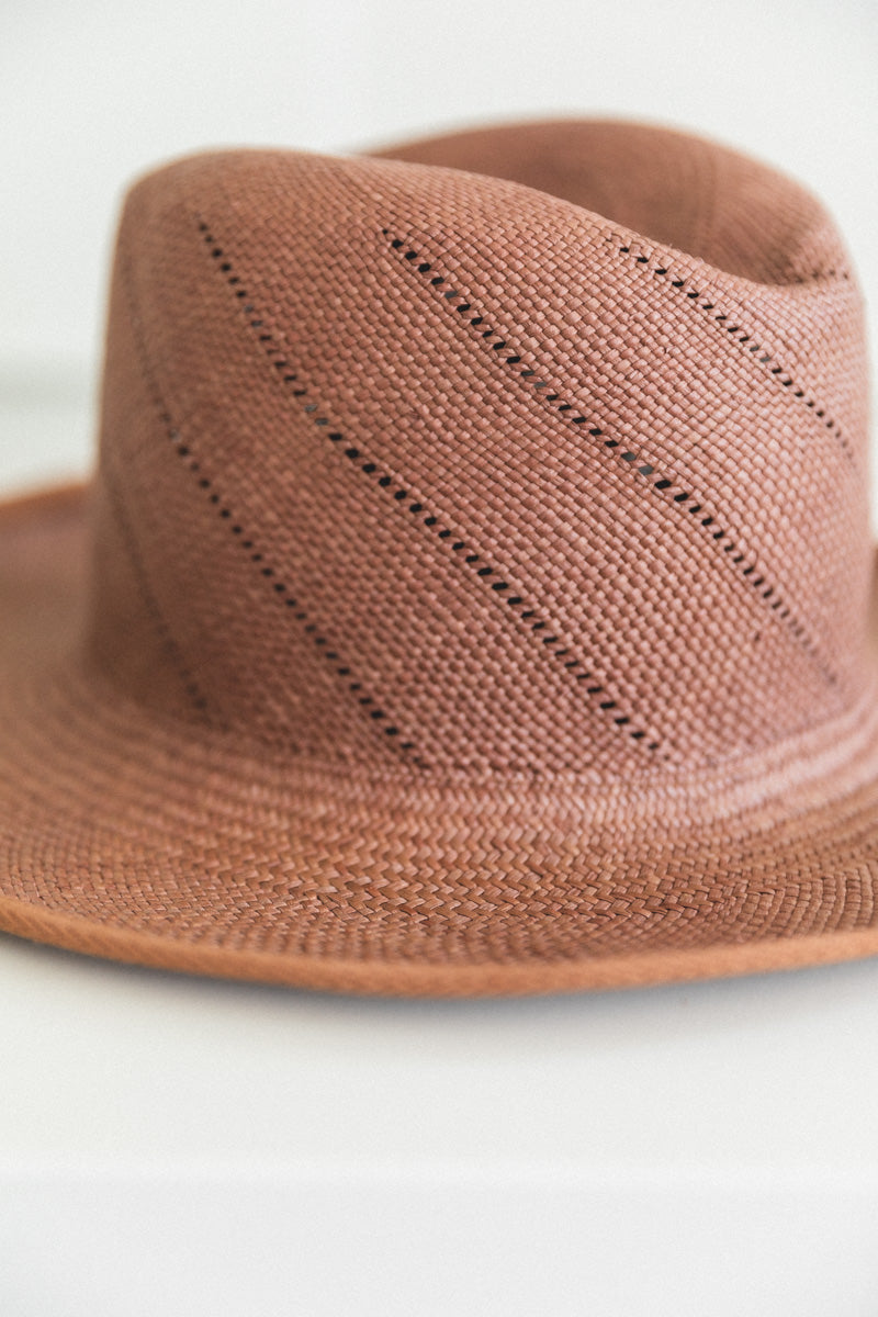 WHEAT HAT WITH TWILL RIBBON