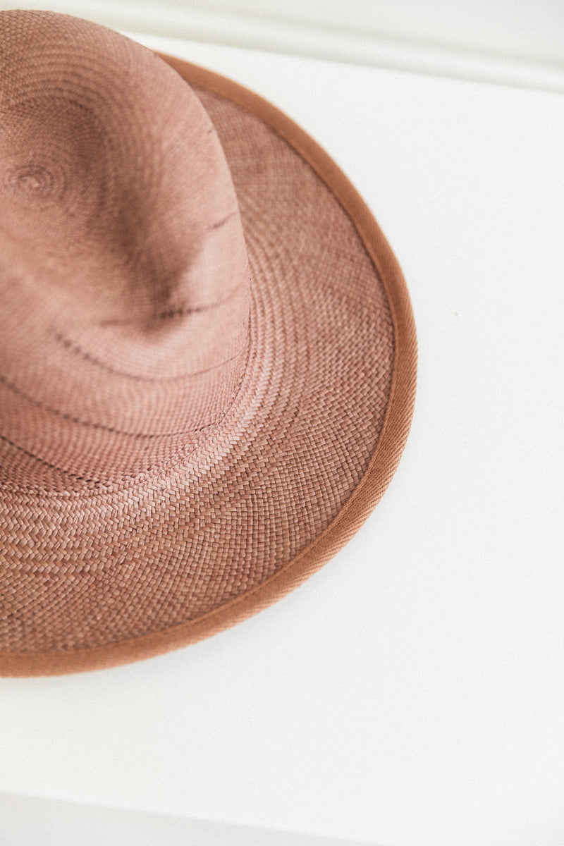 WHEAT HAT WITH TWILL RIBBON