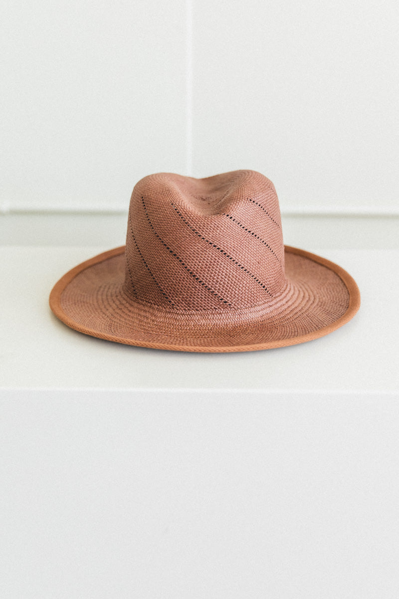 WHEAT HAT WITH TWILL RIBBON
