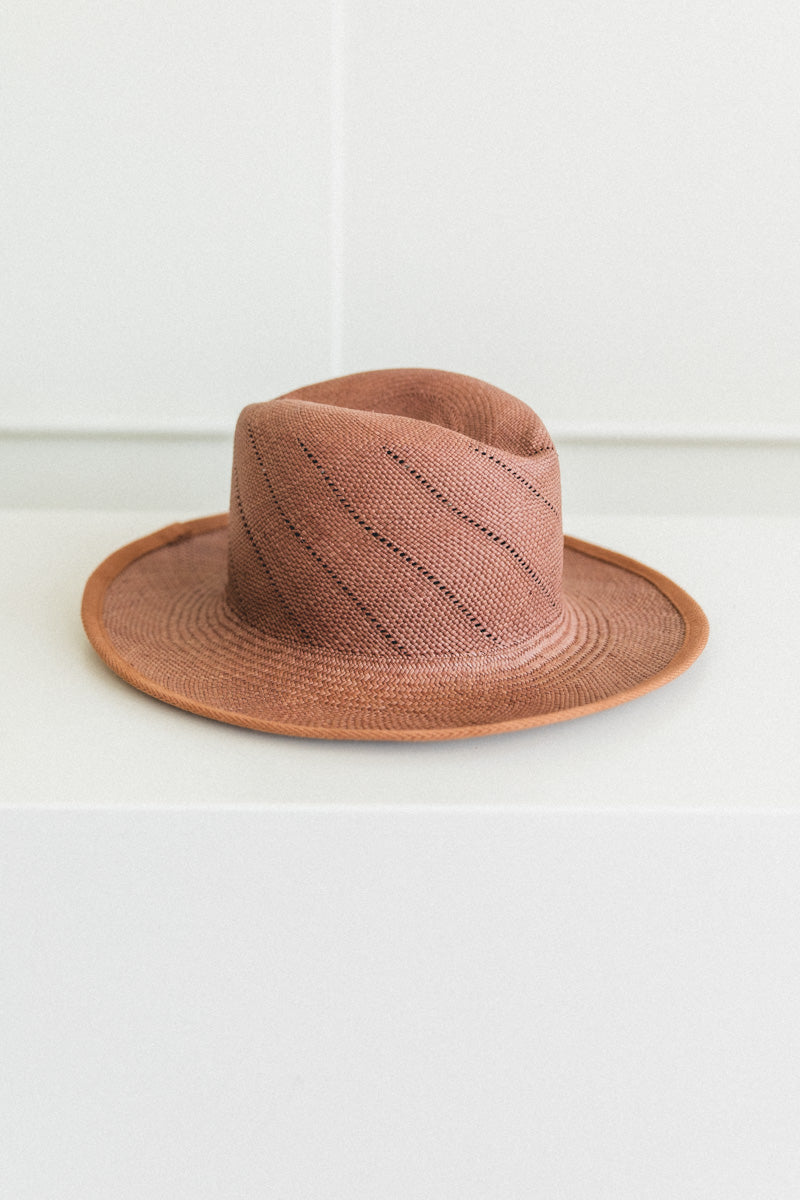 WHEAT HAT WITH TWILL RIBBON