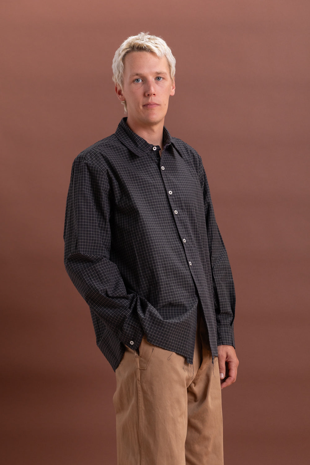 BIG SHIRT IN BLACK CHECK